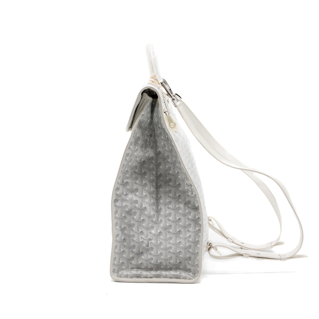 SAINT LEGER BACKPACK GOYARDINE CANVAS WHITE SHW