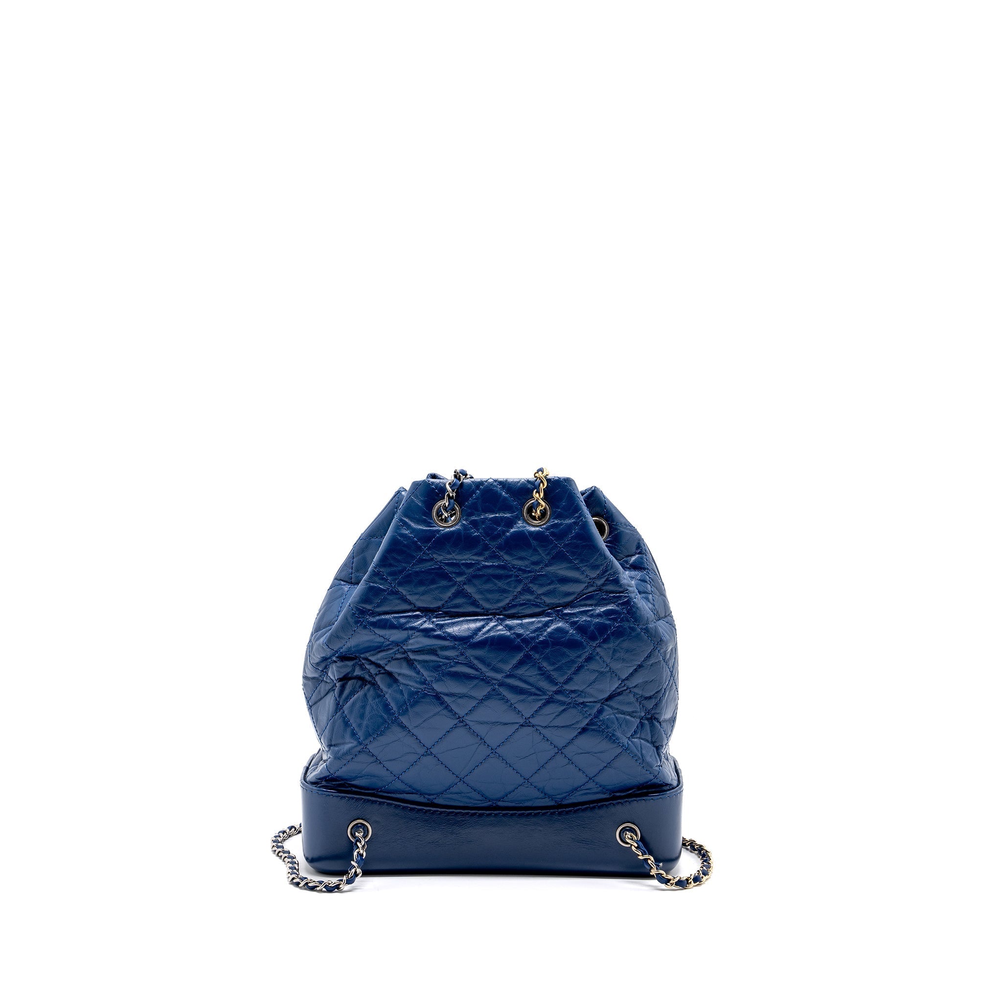 MEDIUM GABRIELLE BACKPACK AGED CALFSKIN BLUE MULTICOLOUR HARDWARE