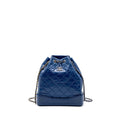 MEDIUM GABRIELLE BACKPACK AGED CALFSKIN BLUE MULTICOLOUR HARDWARE