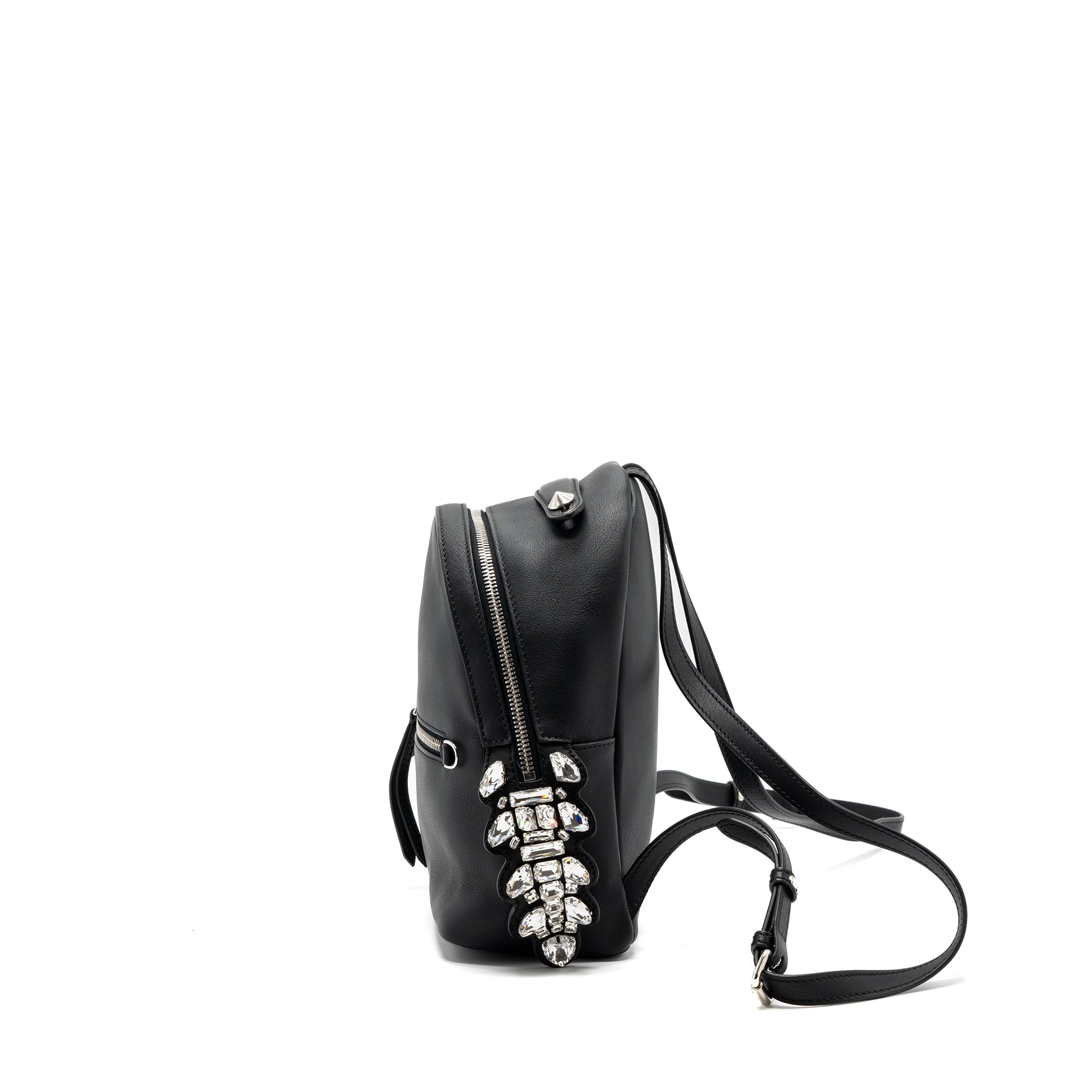 BY THE WAY BACKPACK LEATHER CRYSTAL BLACK SHW