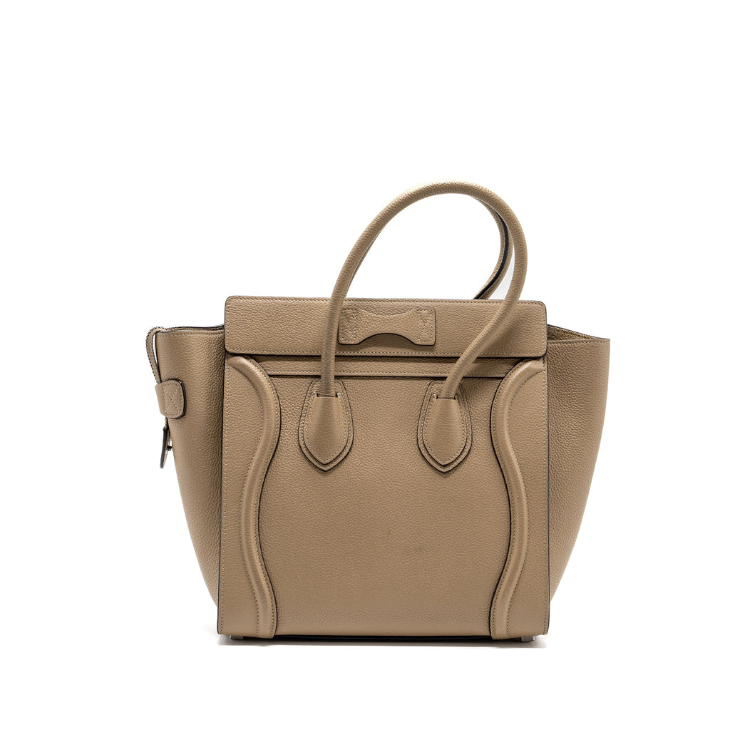 MICRO LUGGAGE BAG CALFSKIN DUNE SHW