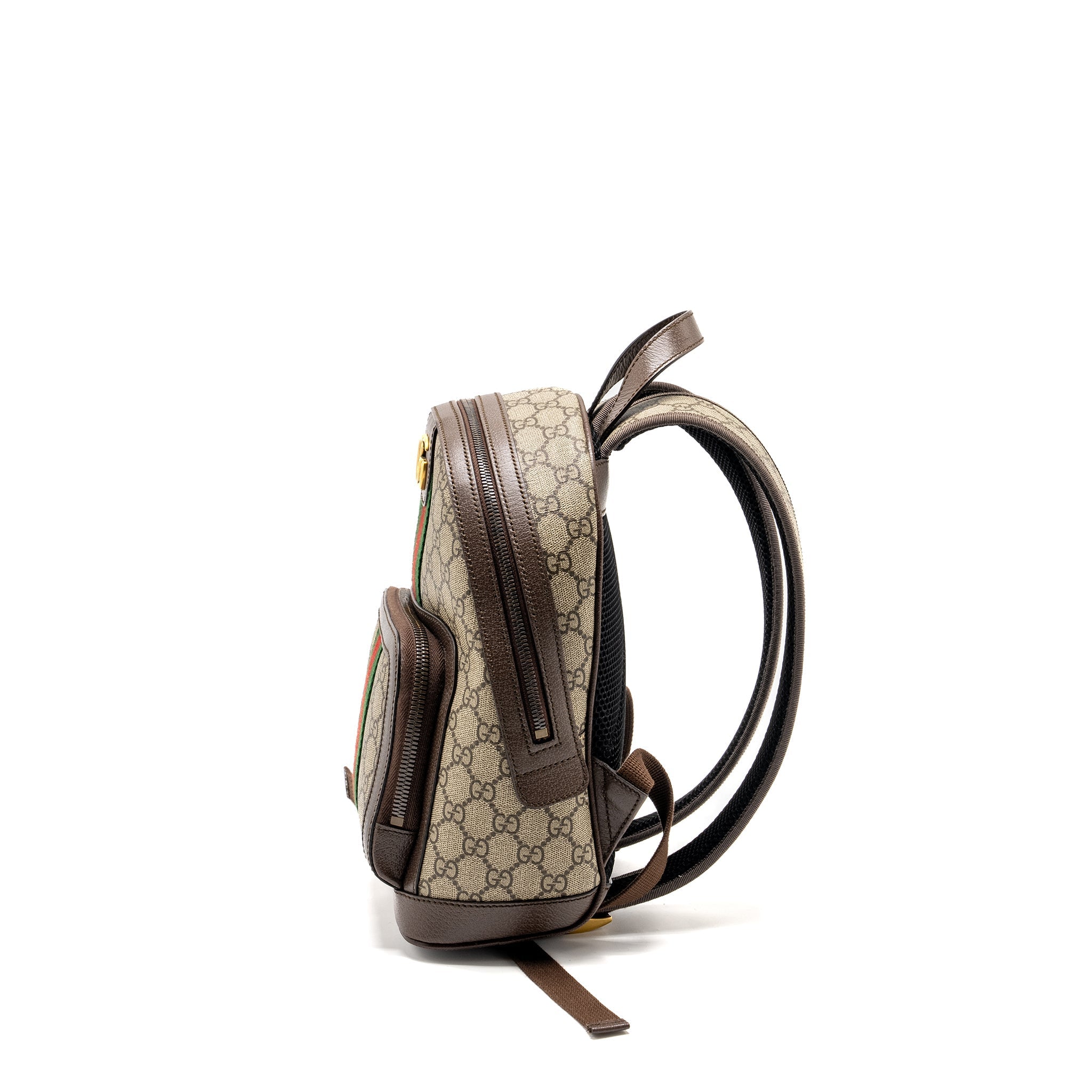 SMALL GG OPHIDIA BACKPACK GG SUPREME CANVAS/ CALFSKIN GHW