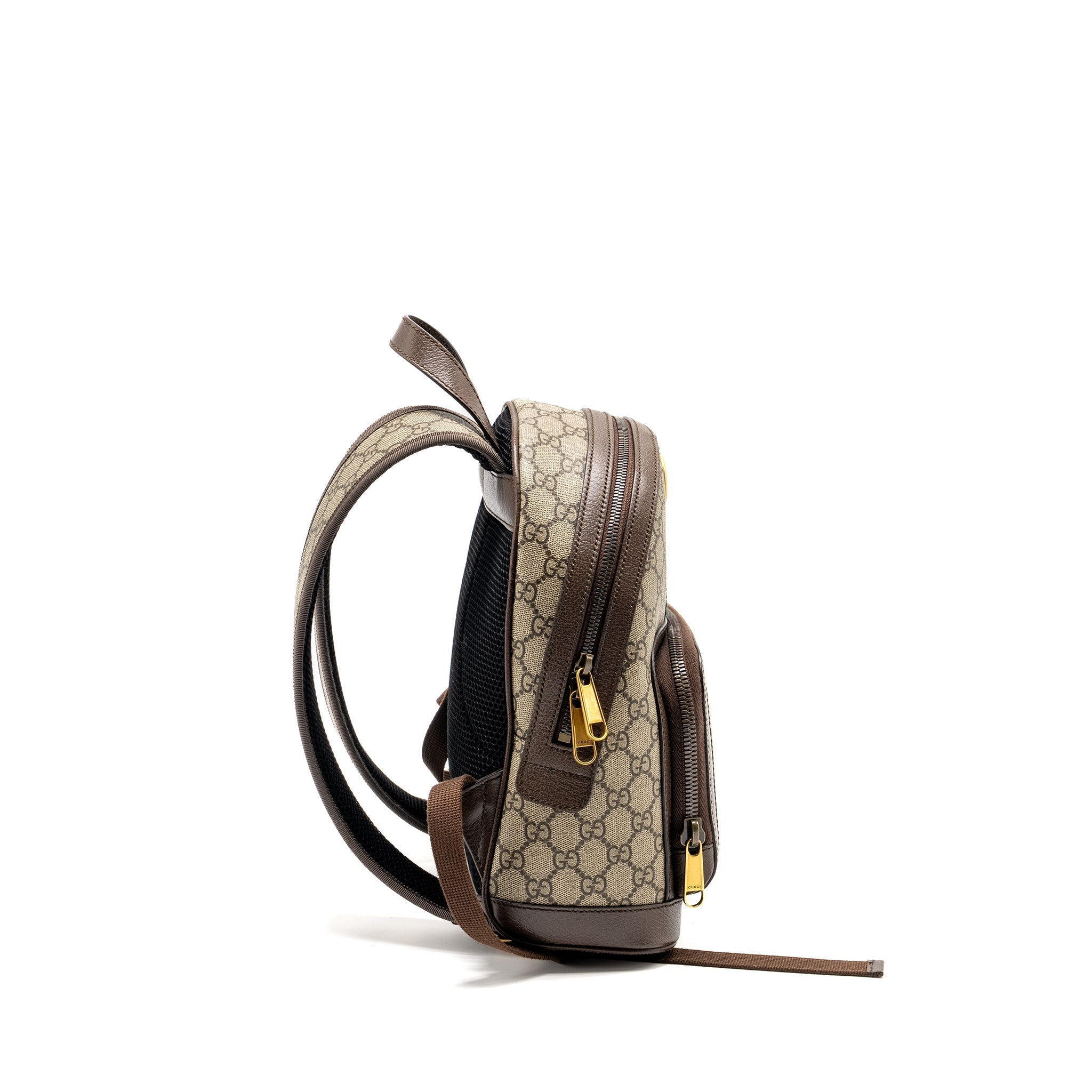 SMALL GG OPHIDIA BACKPACK GG SUPREME CANVAS/ CALFSKIN GHW