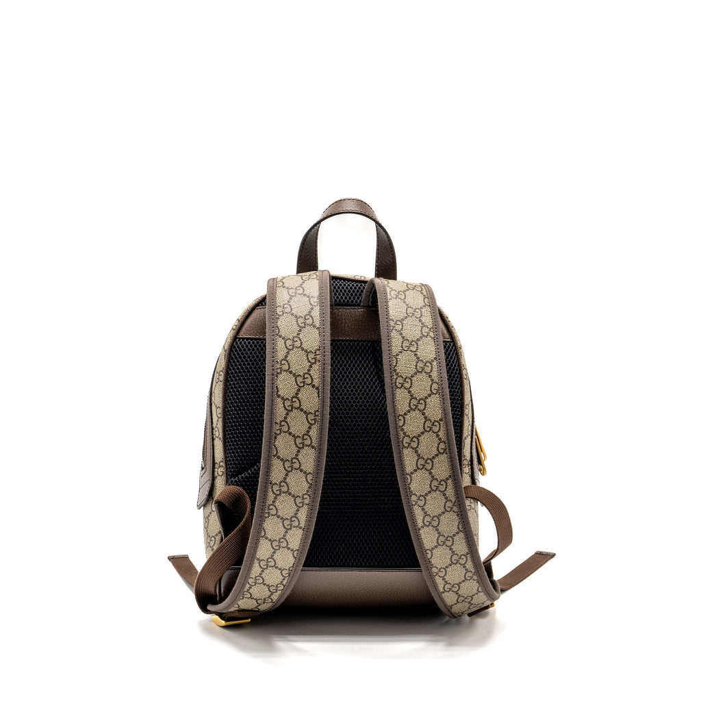 SMALL GG OPHIDIA BACKPACK GG SUPREME CANVAS/ CALFSKIN GHW