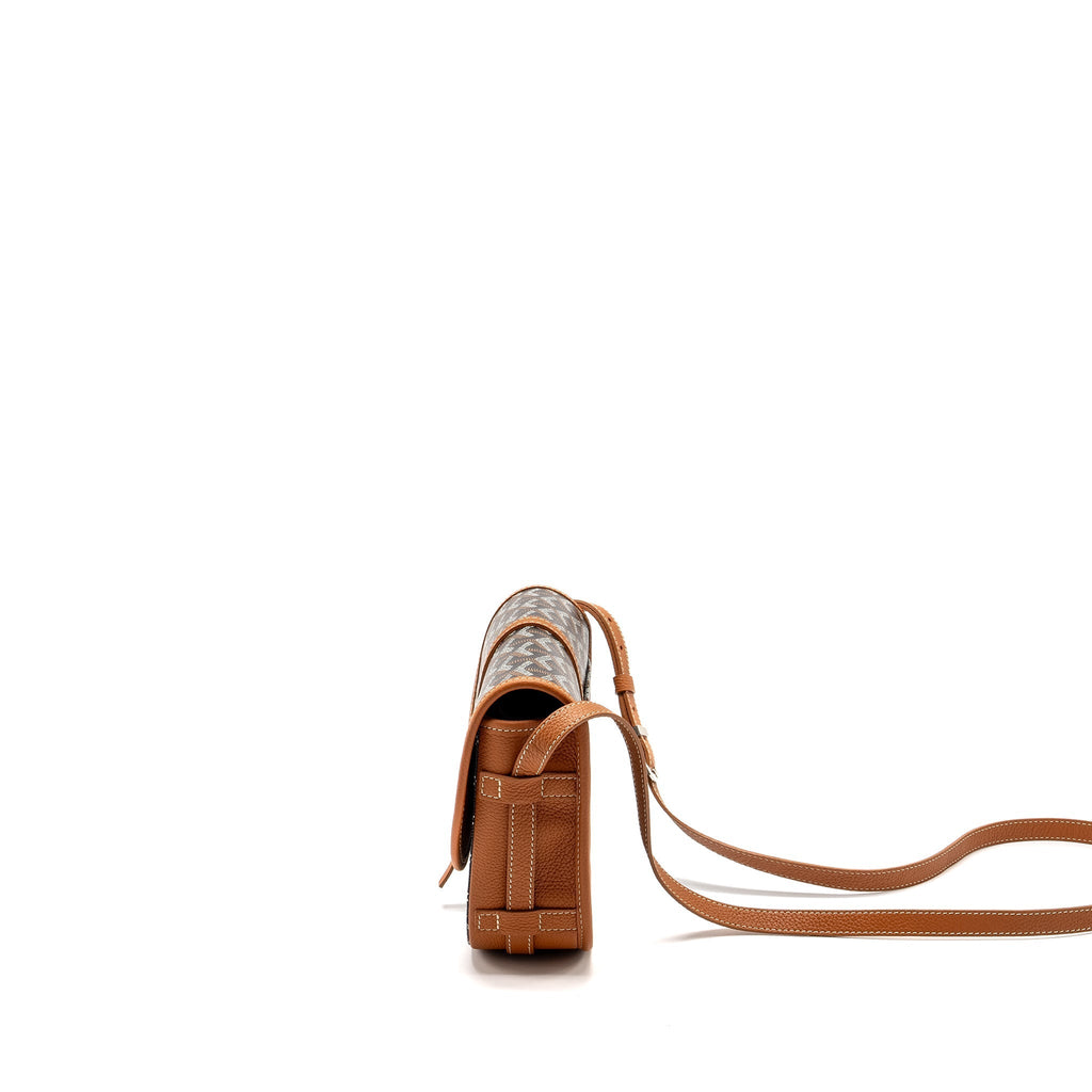 BELVEDERE PM MESSENGER BAG GOYARDLINE CANVAS BROWN SHW