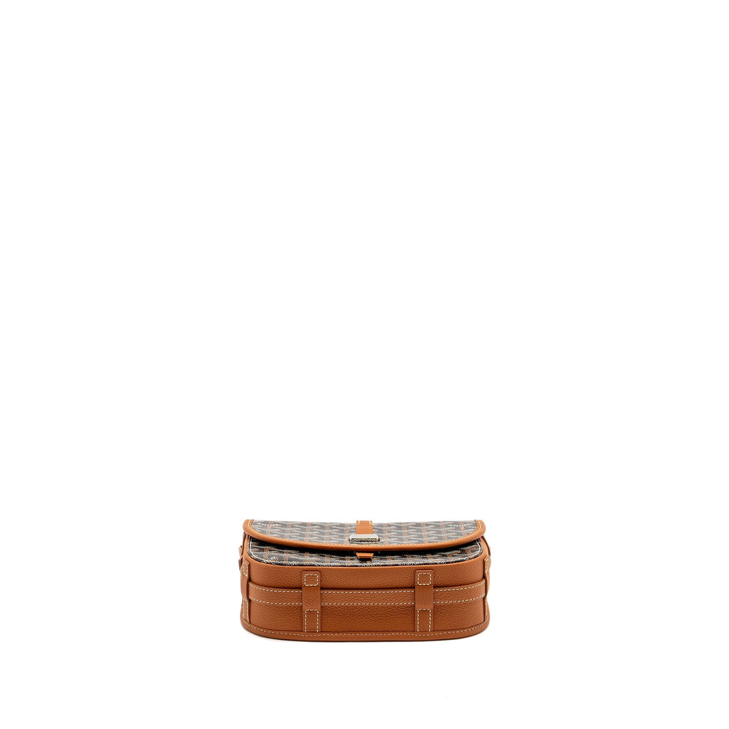 BELVEDERE PM MESSENGER BAG GOYARDLINE CANVAS BROWN SHW