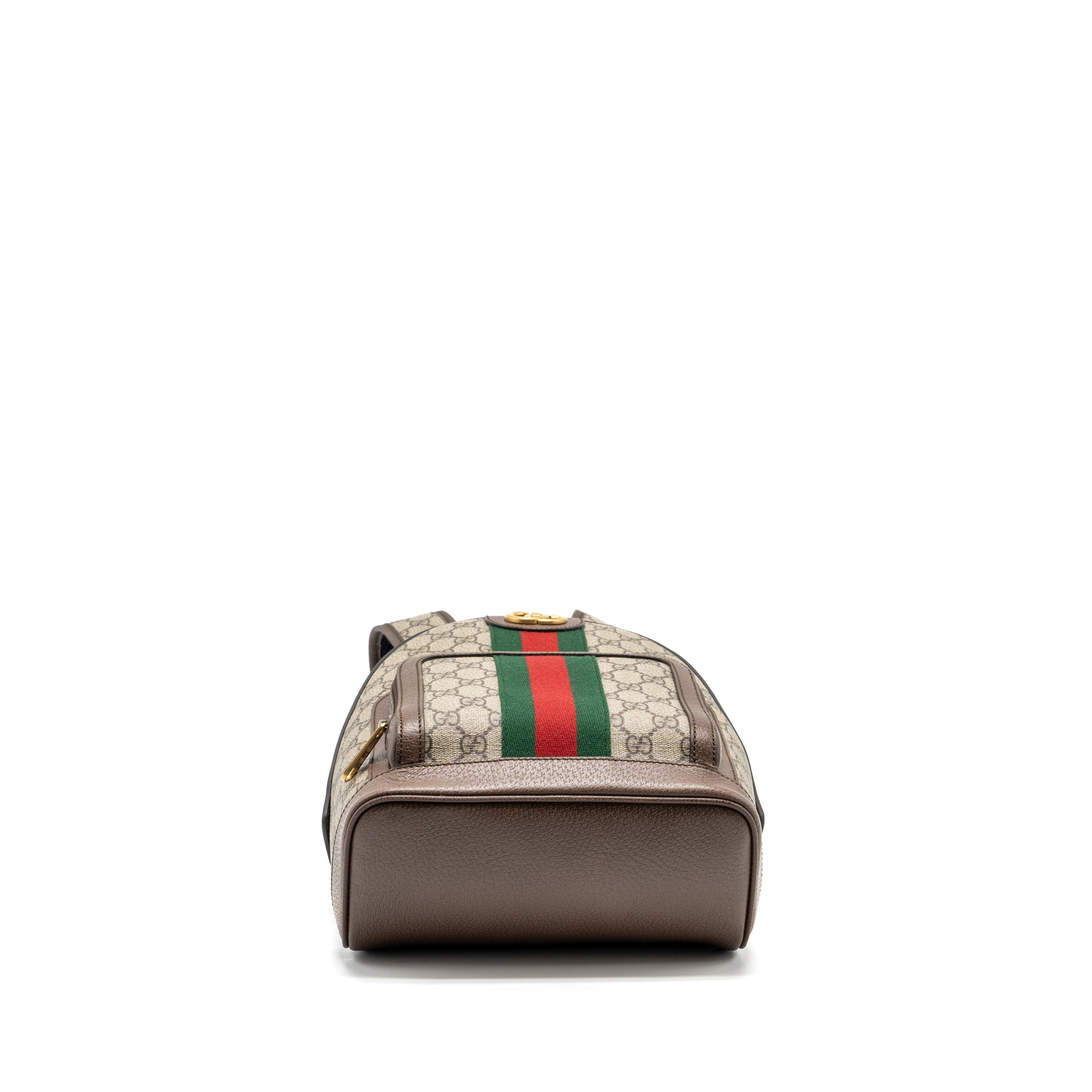 OPHIDIA GG SMALL BACKPACK GG SUPREME CANVAS BROWN GHW
