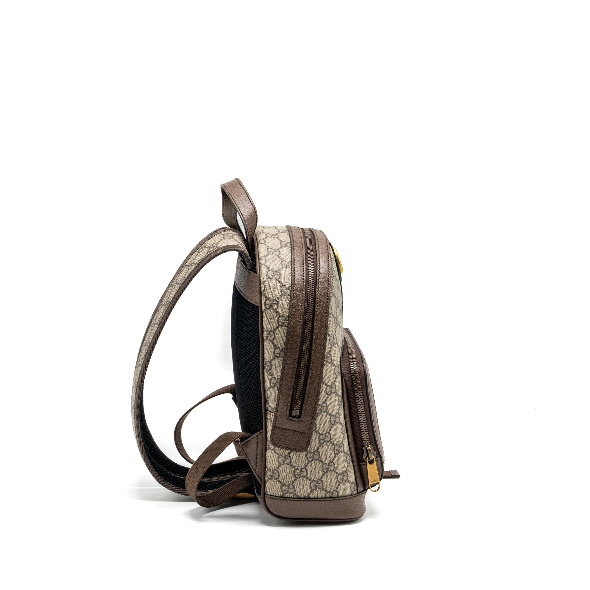 OPHIDIA GG SMALL BACKPACK GG SUPREME CANVAS BROWN GHW
