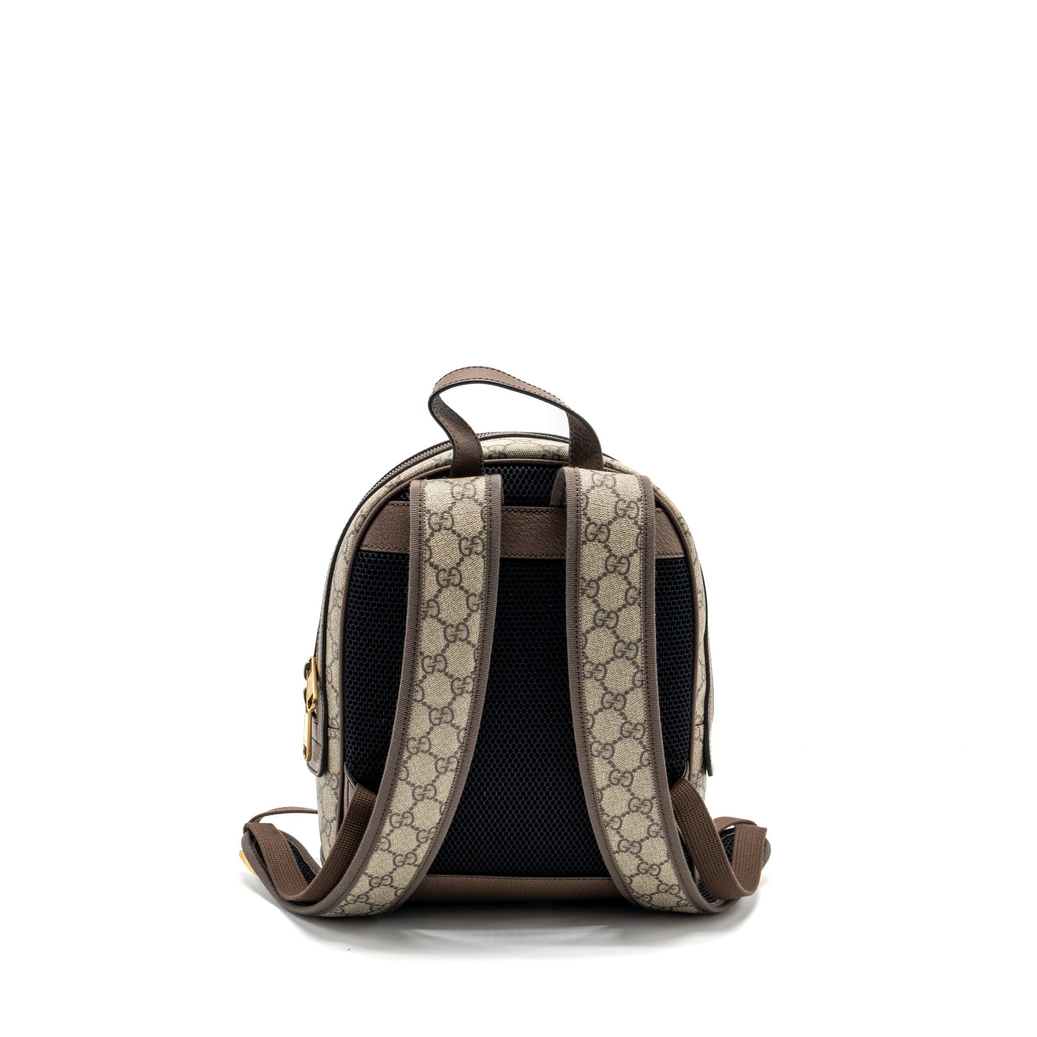 OPHIDIA GG SMALL BACKPACK GG SUPREME CANVAS BROWN GHW
