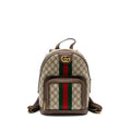 OPHIDIA GG SMALL BACKPACK GG SUPREME CANVAS BROWN GHW