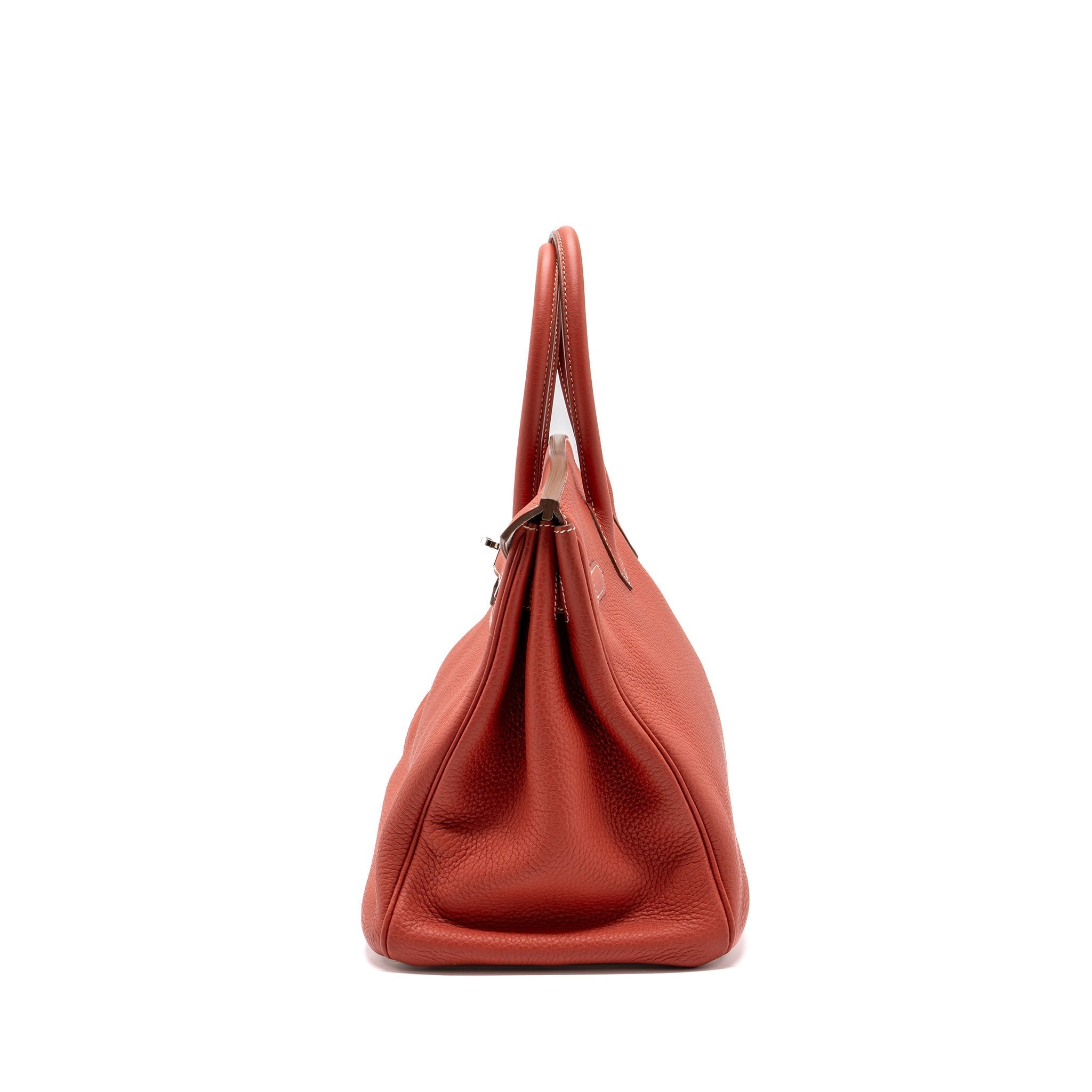 HERMES BIRKIN 35 TOGO SANGUINE / BLANC SHW