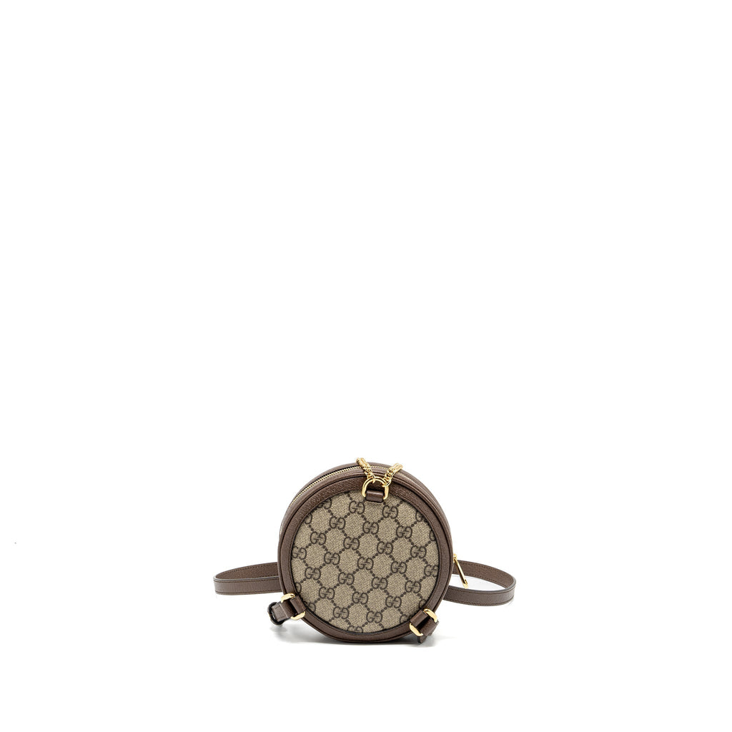 ROUND OPHIDIA BACKPACK GG SUPREME CANVAS GHW