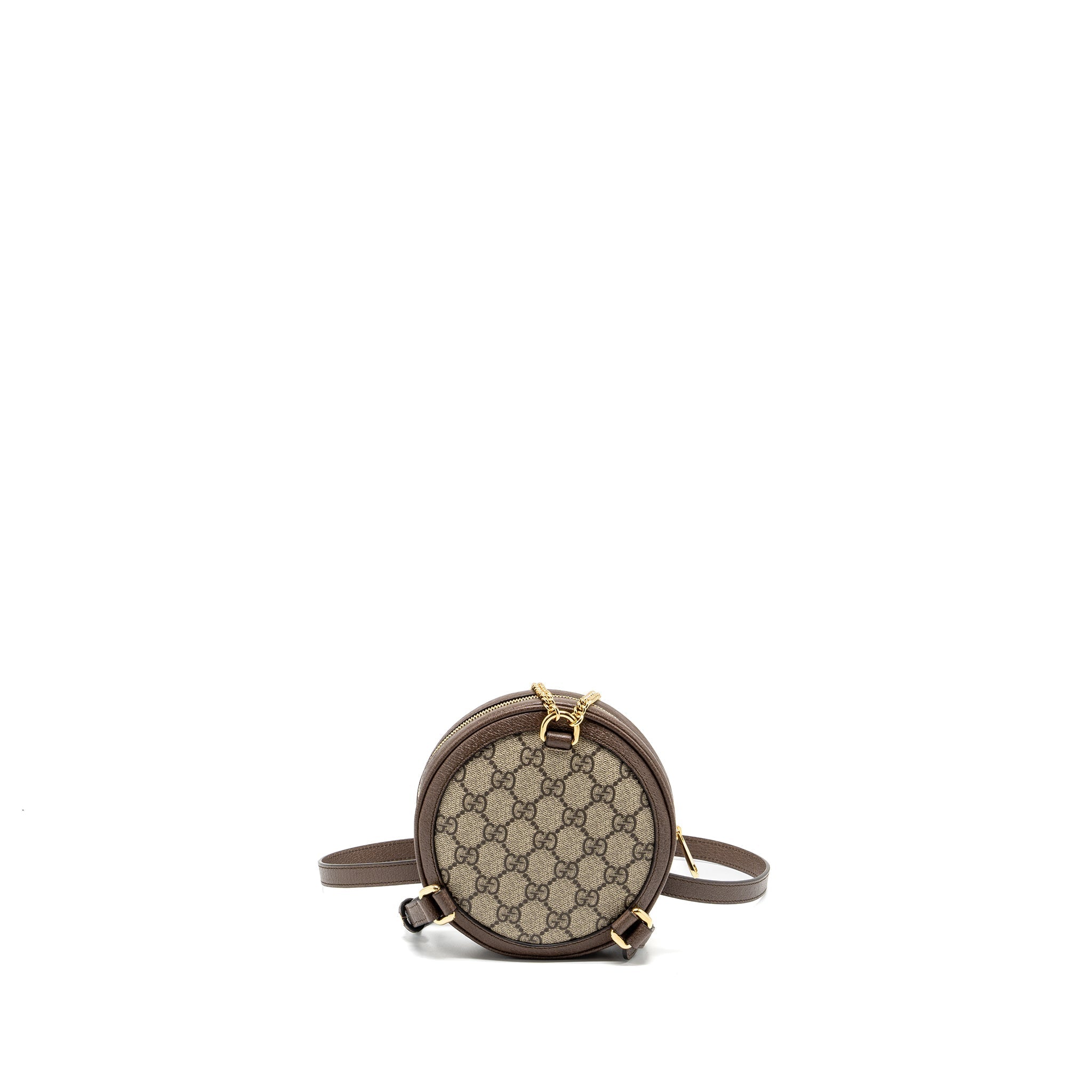 ROUND OPHIDIA BACKPACK GG SUPREME CANVAS GHW