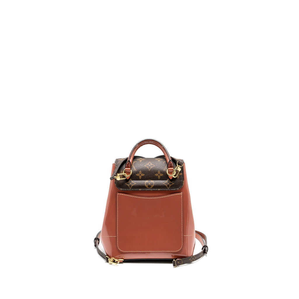 HOT SPRINGS BACKPACK PATENT / MONOGRAM CANVAS PINK GHW
