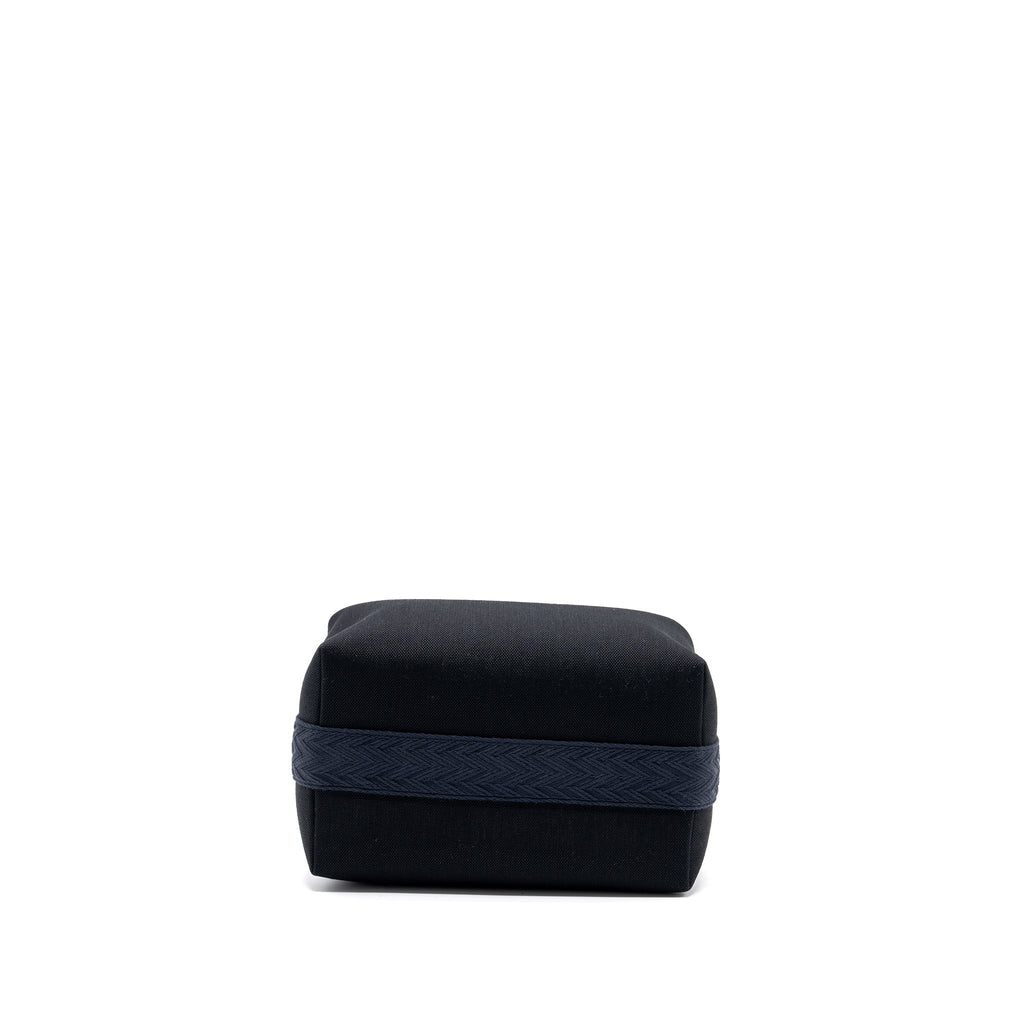 TROUSSE DE TOILETTE BRIDE A BRAC TRAVEL POUCH CANVAS BLACK/BLUE NUIT SHW