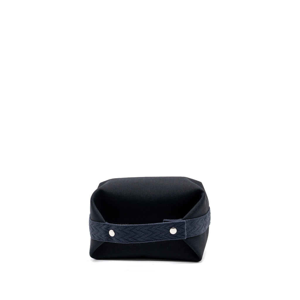 TROUSSE DE TOILETTE BRIDE A BRAC TRAVEL POUCH CANVAS BLACK/BLUE NUIT SHW