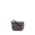 BELVEDERE PM MESSENGER BAG GOYARDLINE CANVAS / CALFSKIN BLACK SHW