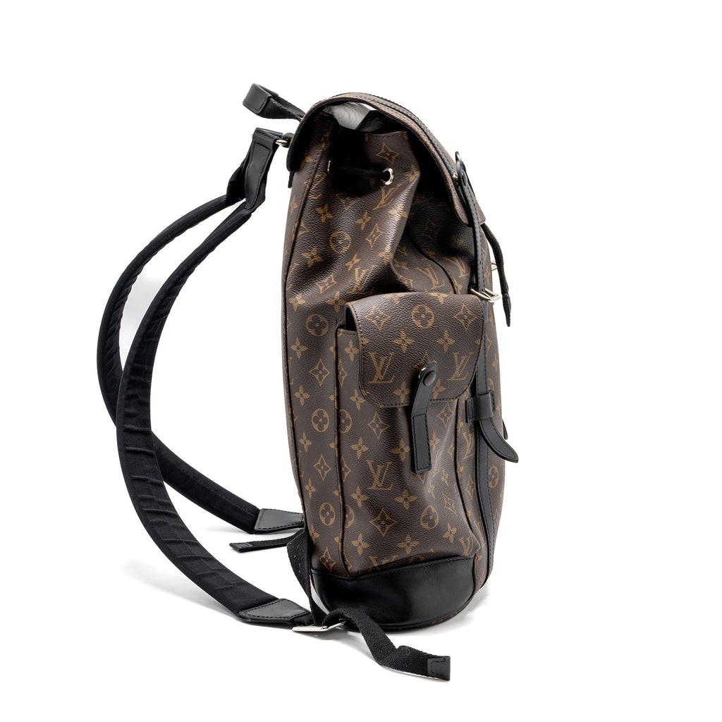 CHRISTOPHER BACKPACK MONOGRAM CANVAS/LEATHER SHW