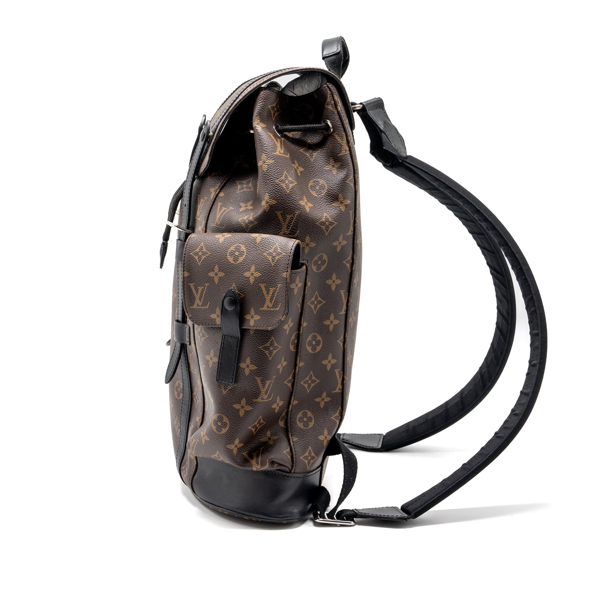 CHRISTOPHER BACKPACK MONOGRAM CANVAS/LEATHER SHW