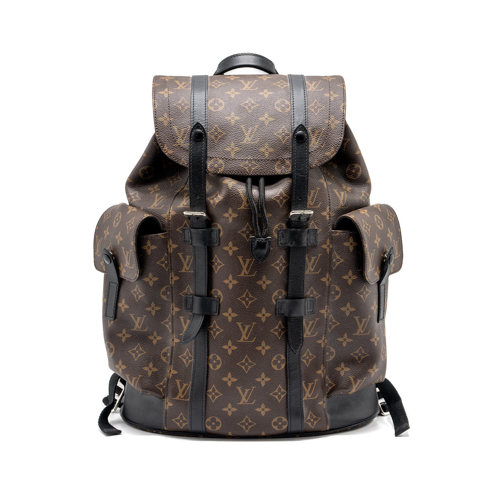 CHRISTOPHER BACKPACK MONOGRAM CANVAS/LEATHER SHW