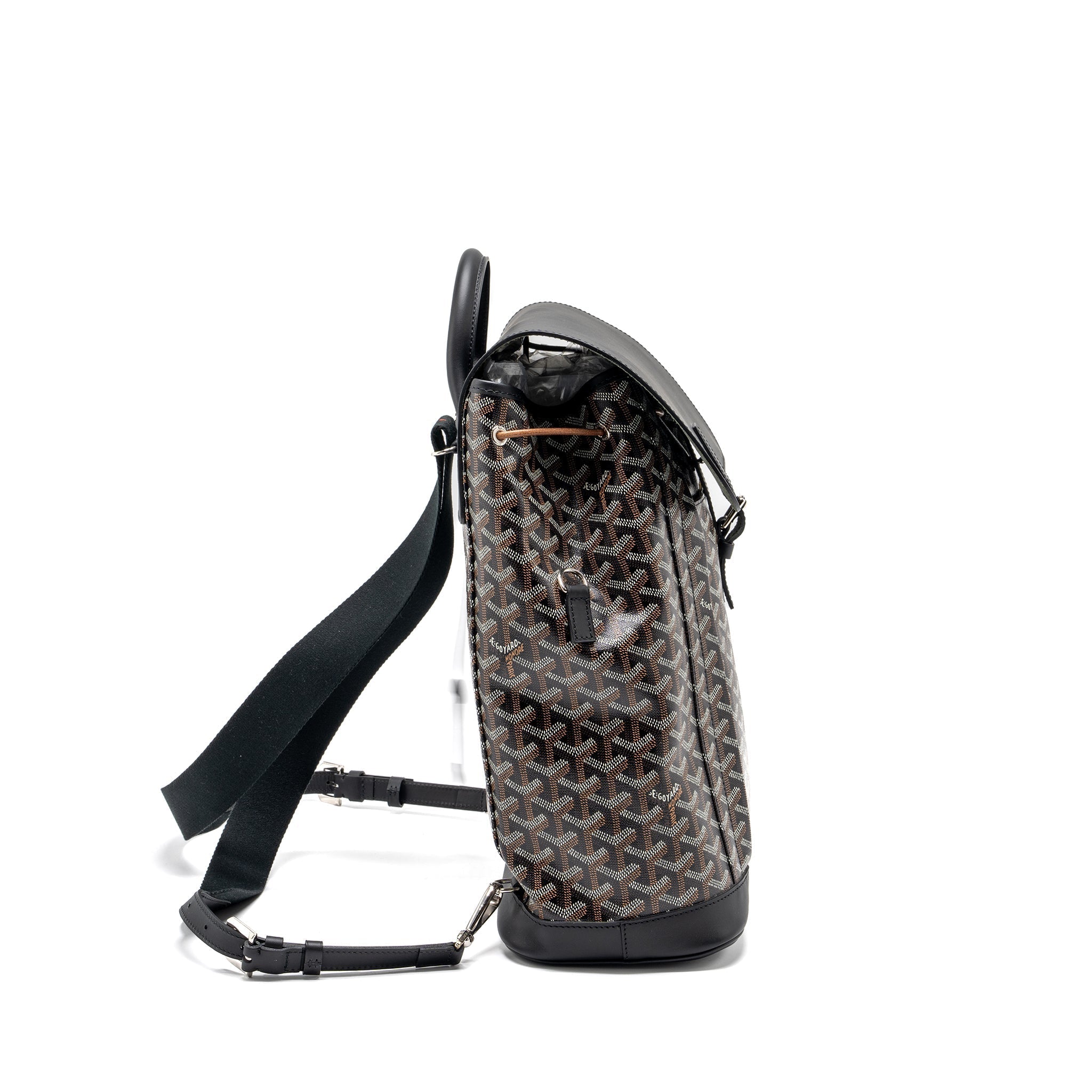 ALPIN BACKPACK GOYARDINE CANVAS BLACK SHW