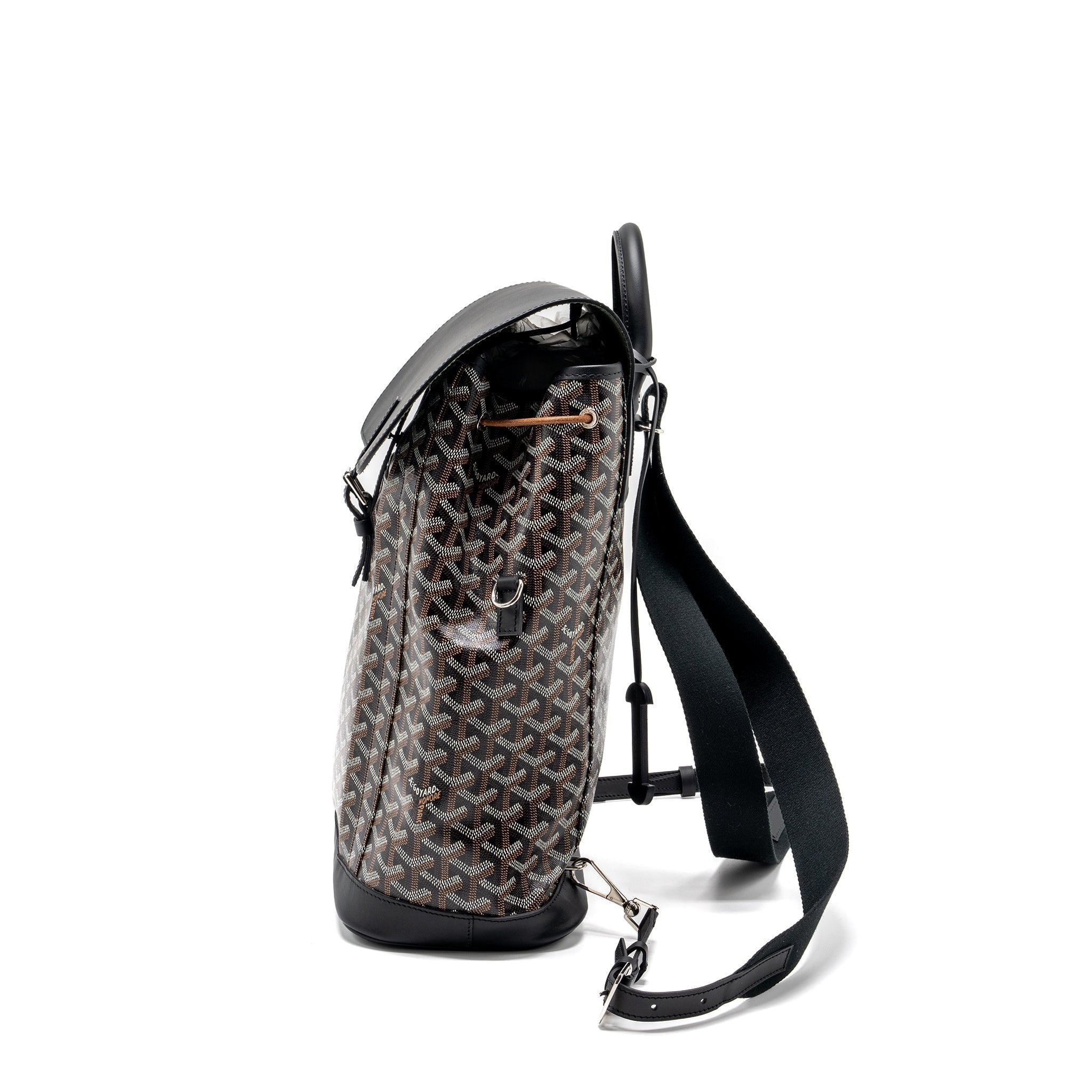 ALPIN BACKPACK GOYARDINE CANVAS BLACK SHW