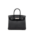 HERMES BIRKIN 30 TOGO BLACK BRUSHED SHW