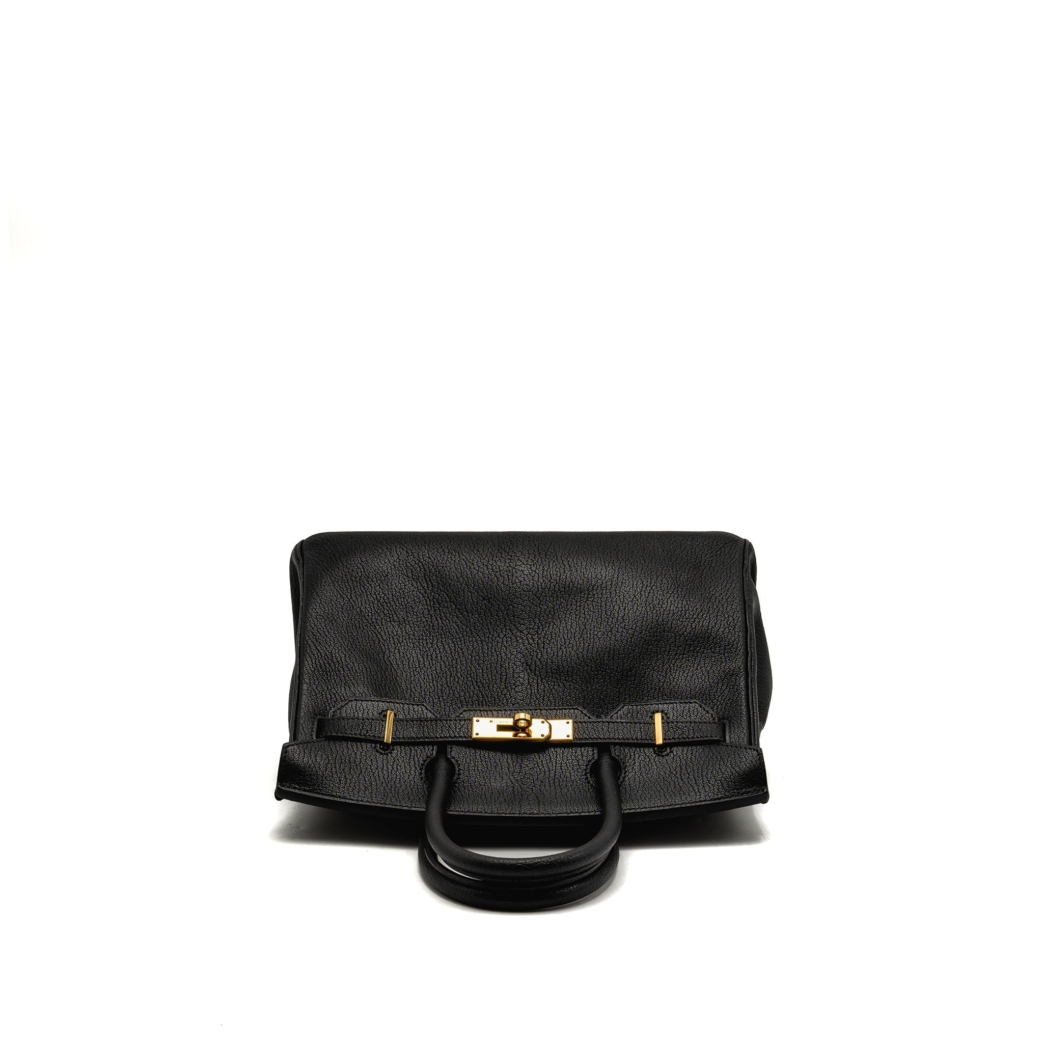 HERMES BIRKIN 30 CHÈVRE DE COROMANDEL BLACK GHW