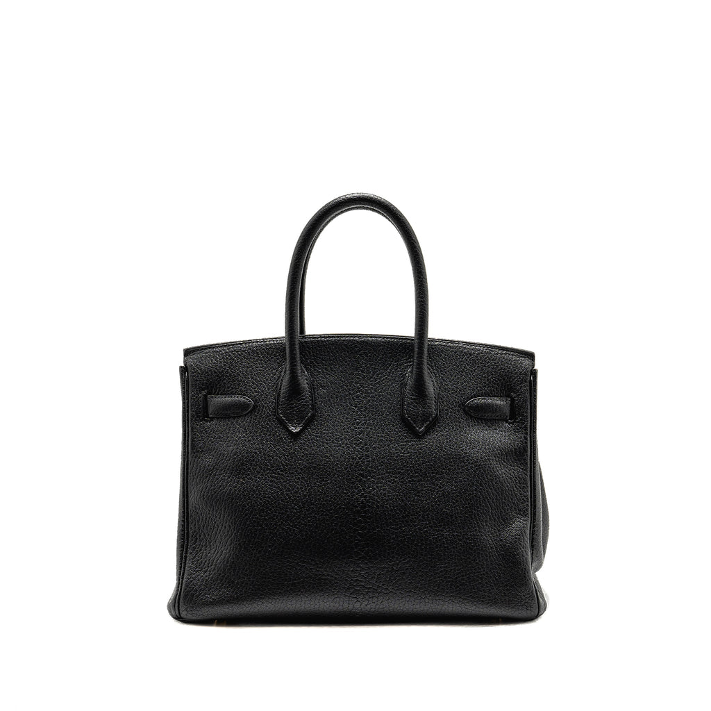 HERMES BIRKIN 30 CHÈVRE DE COROMANDEL BLACK GHW