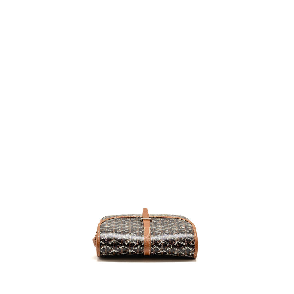 BELVEDERE PM MESSENGER BAG GOYARDINE CANVAS/CALFSKIN TAN SHW
