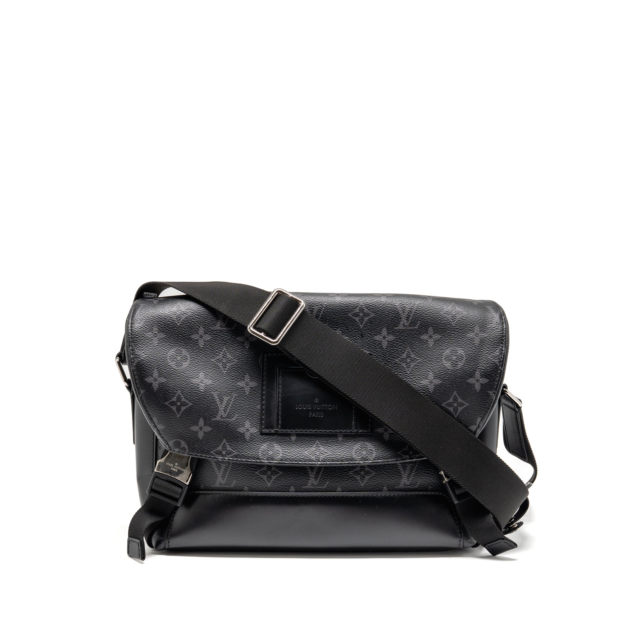 MESSENGER VOYAGER PM MONOGRAM CANVAS BLACK SHW