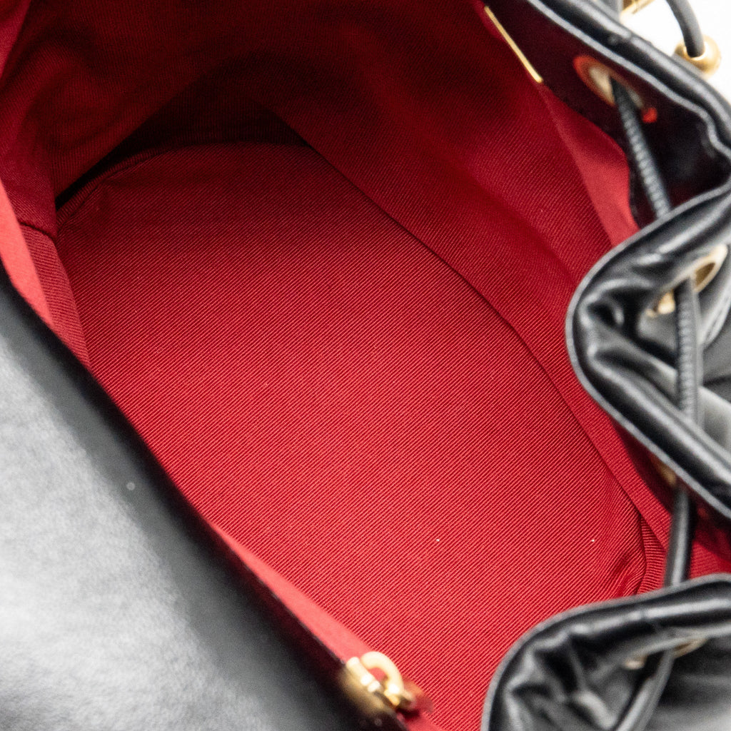 24C 19 BACKPACK LAMBSKIN BLACK MULTICOLOUR HARDWARE (MICROCHIP)