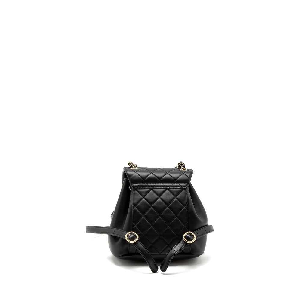 MINI DUMA BACKPACK LAMBSKIN BLACK LGHW (MICROCHIP)
