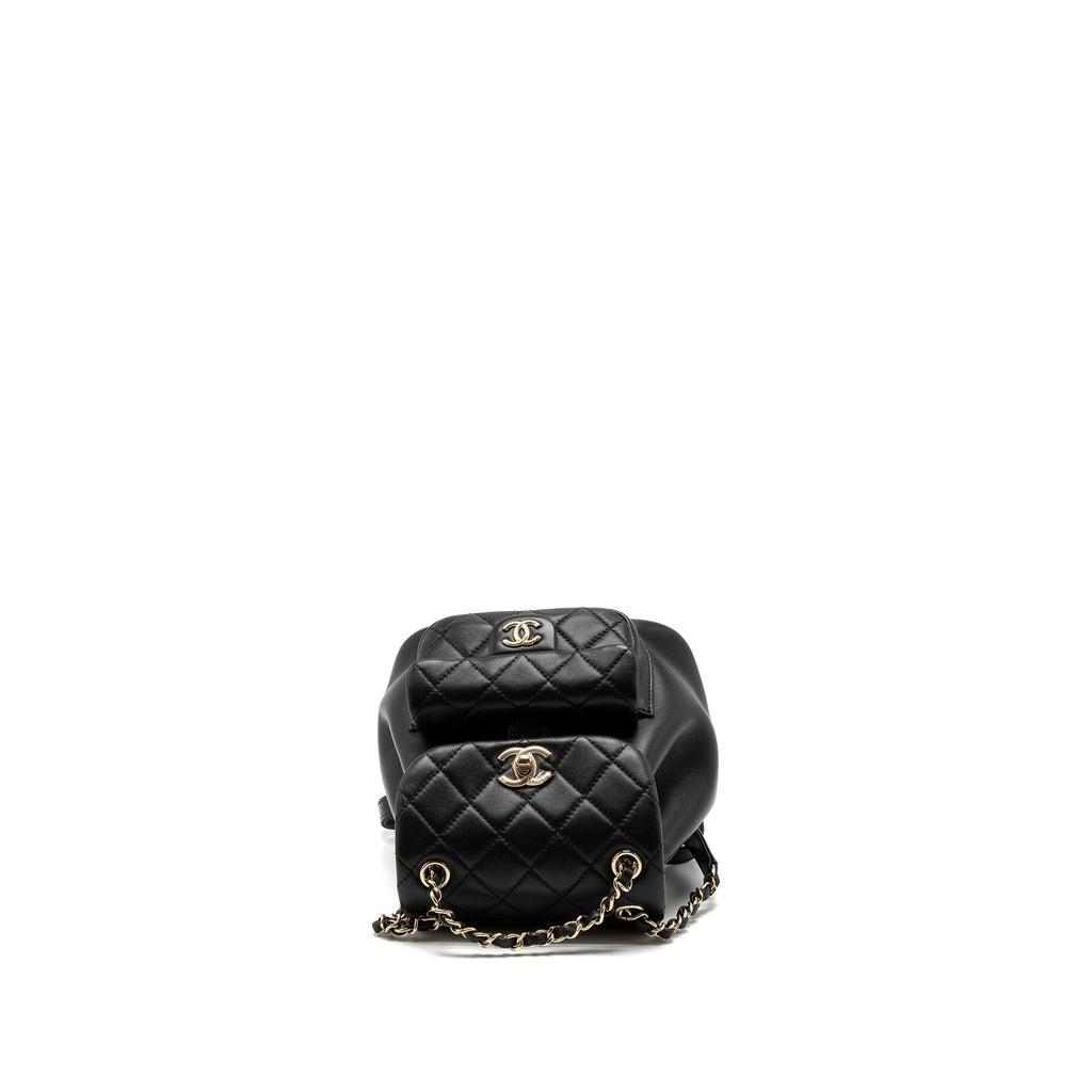 MINI DUMA BACKPACK LAMBSKIN BLACK LGHW (MICROCHIP)