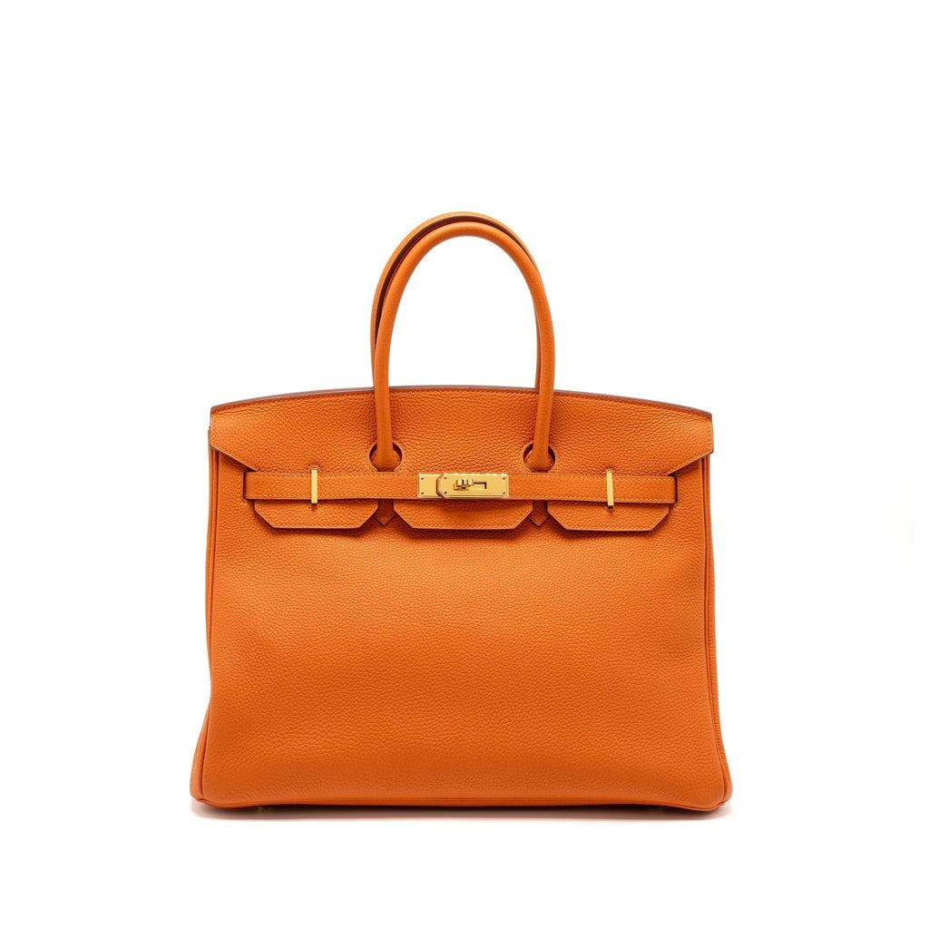 HERMES BIRKIN 35 TOGO ORANGE GHW