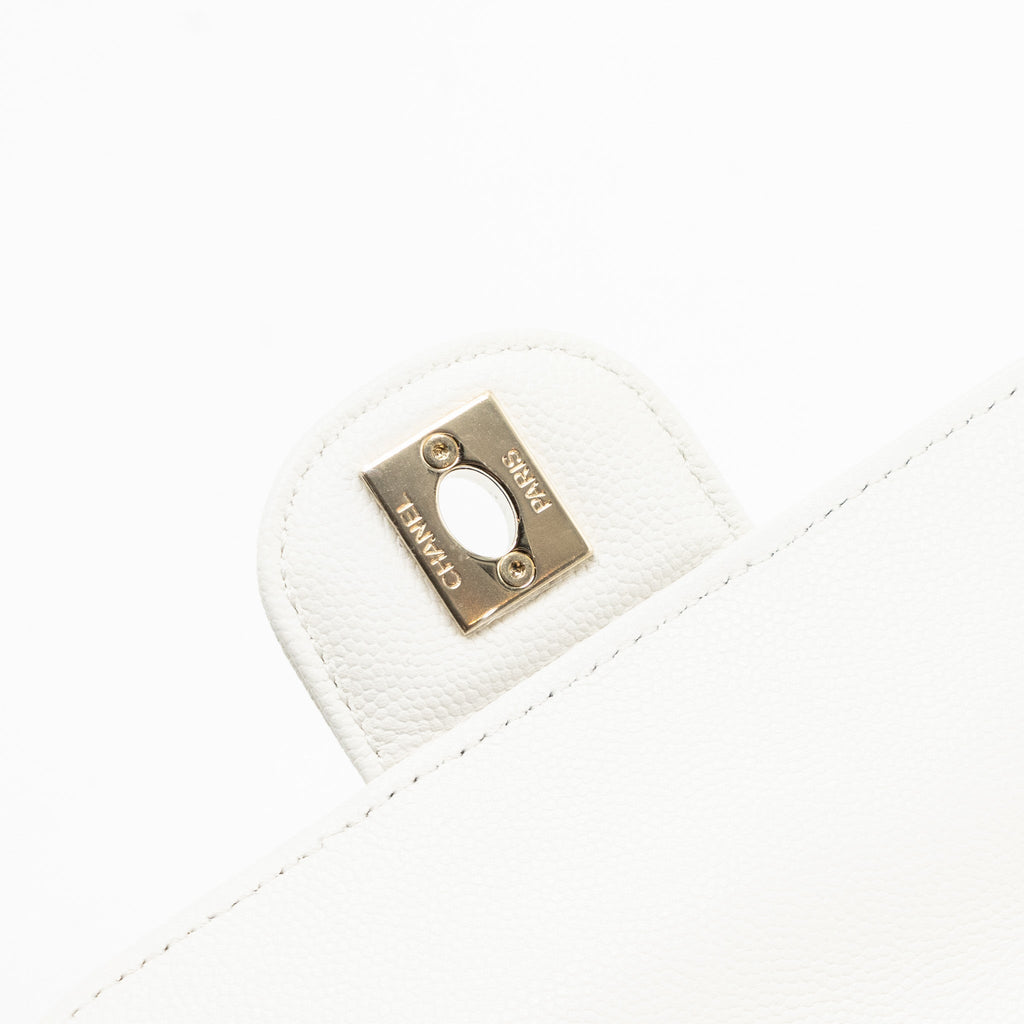 22S MINI BACKPACK GRAINED CALFSKIN WHITE LGHW(MICROCHIP)