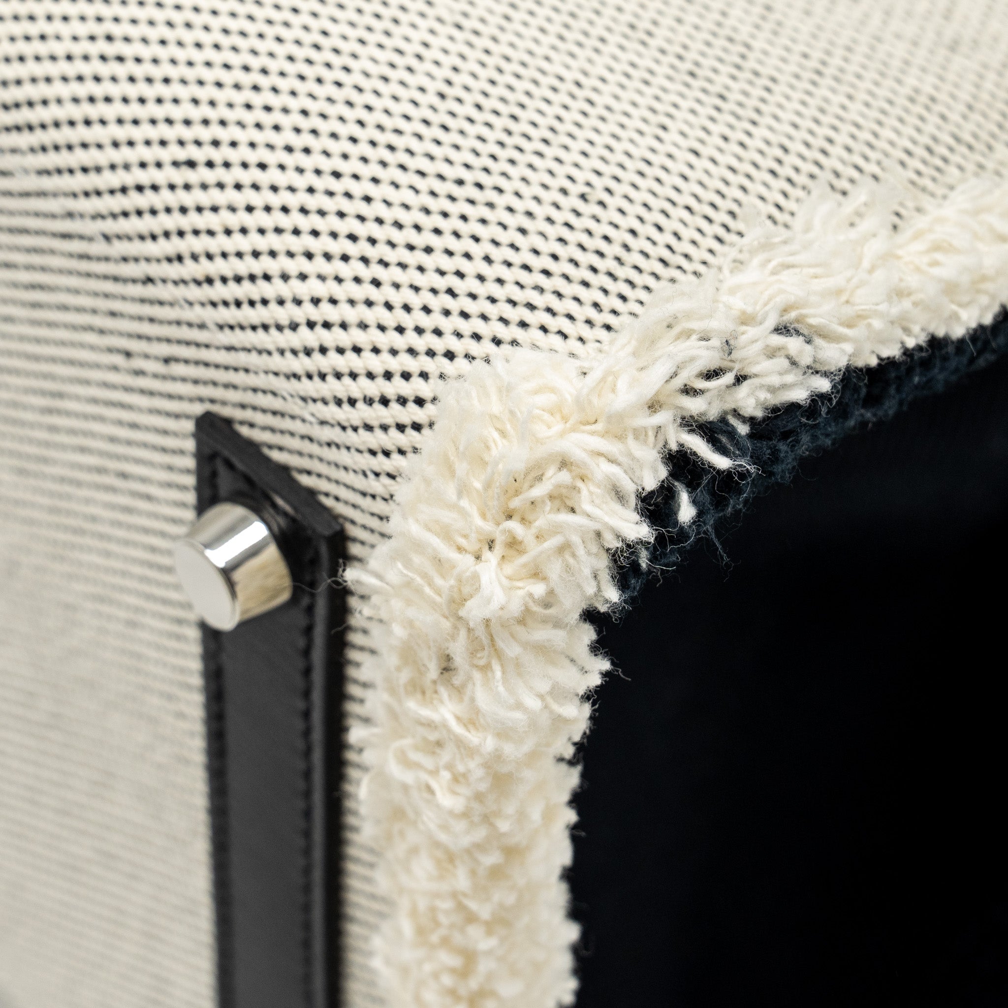 HERMES BIRKIN 35 FRAY FRAY CANVAS/ SWIFT BLACK/ECRU SHW