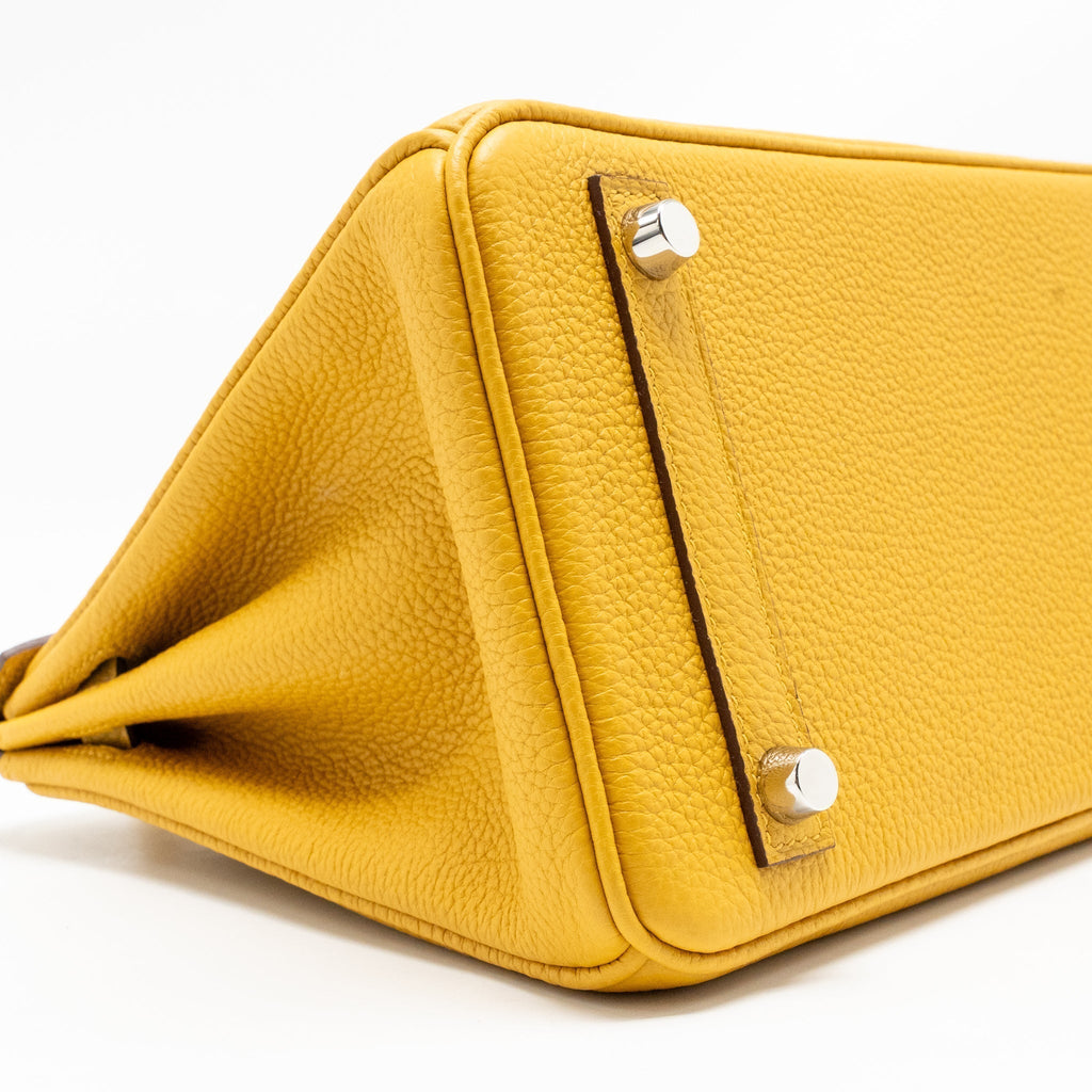 HERMES BIRKIN 25 TOGO JAUNE AMBER SHW
