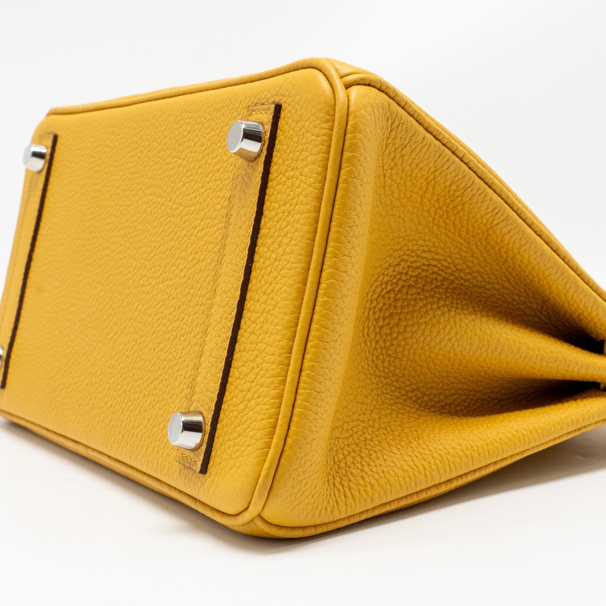 HERMES BIRKIN 25 TOGO JAUNE AMBER SHW