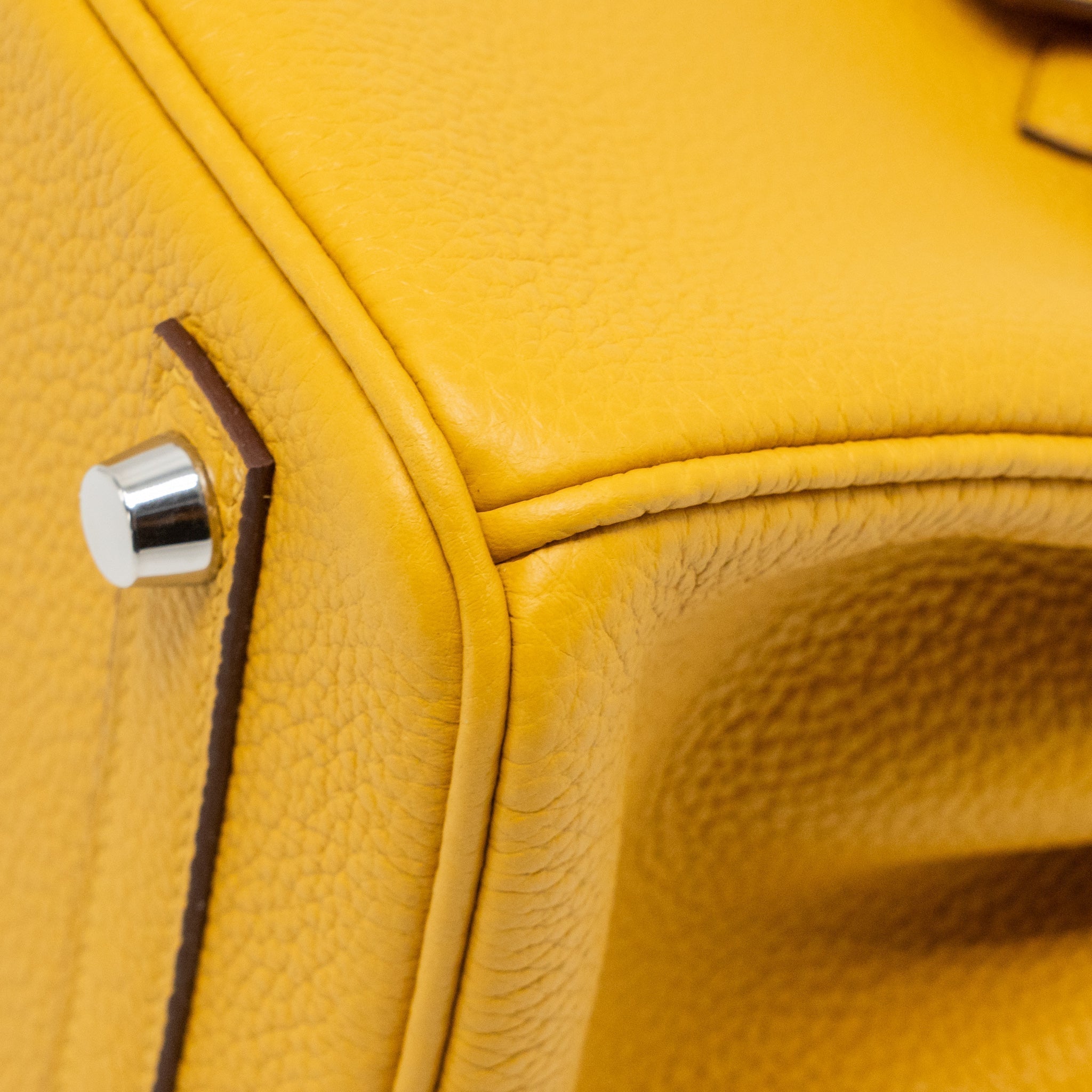 HERMES BIRKIN 25 TOGO JAUNE AMBER SHW