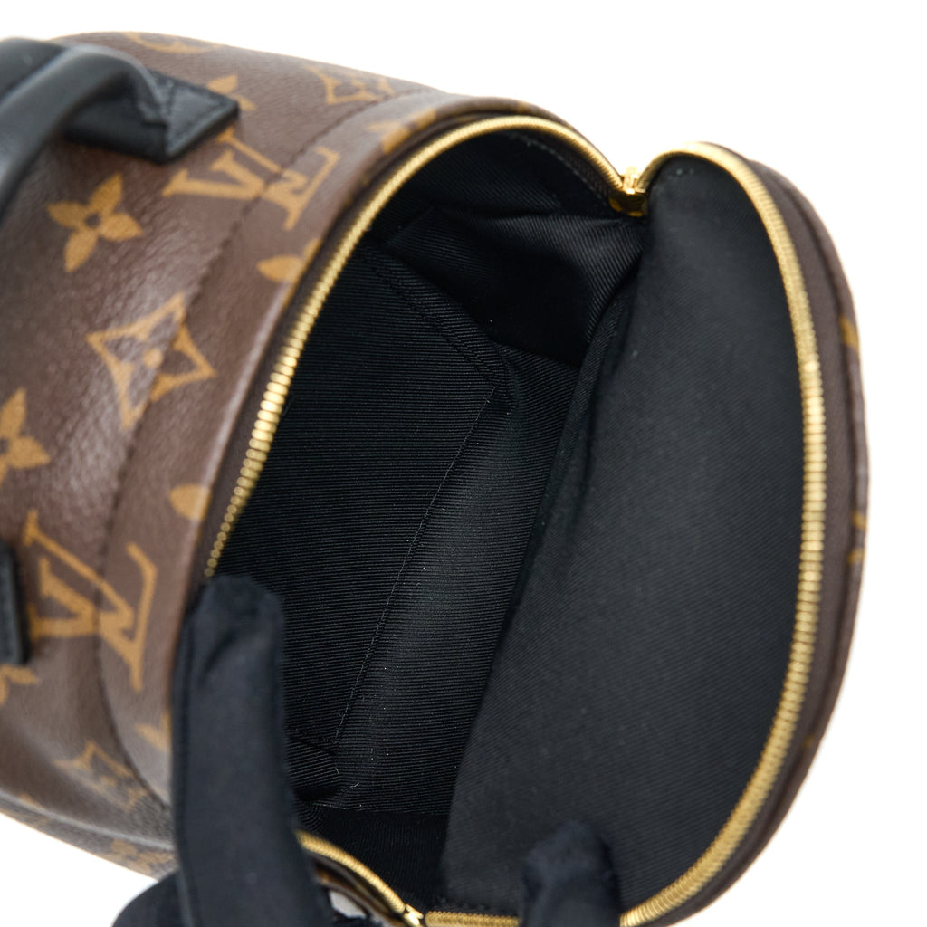 MINI PALM SPRING BACKPACK MONOGRAM CANVAS GHW