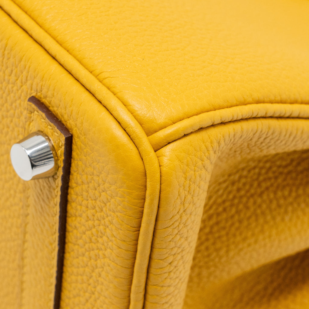 HERMES BIRKIN 25 TOGO JAUNE AMBER SHW