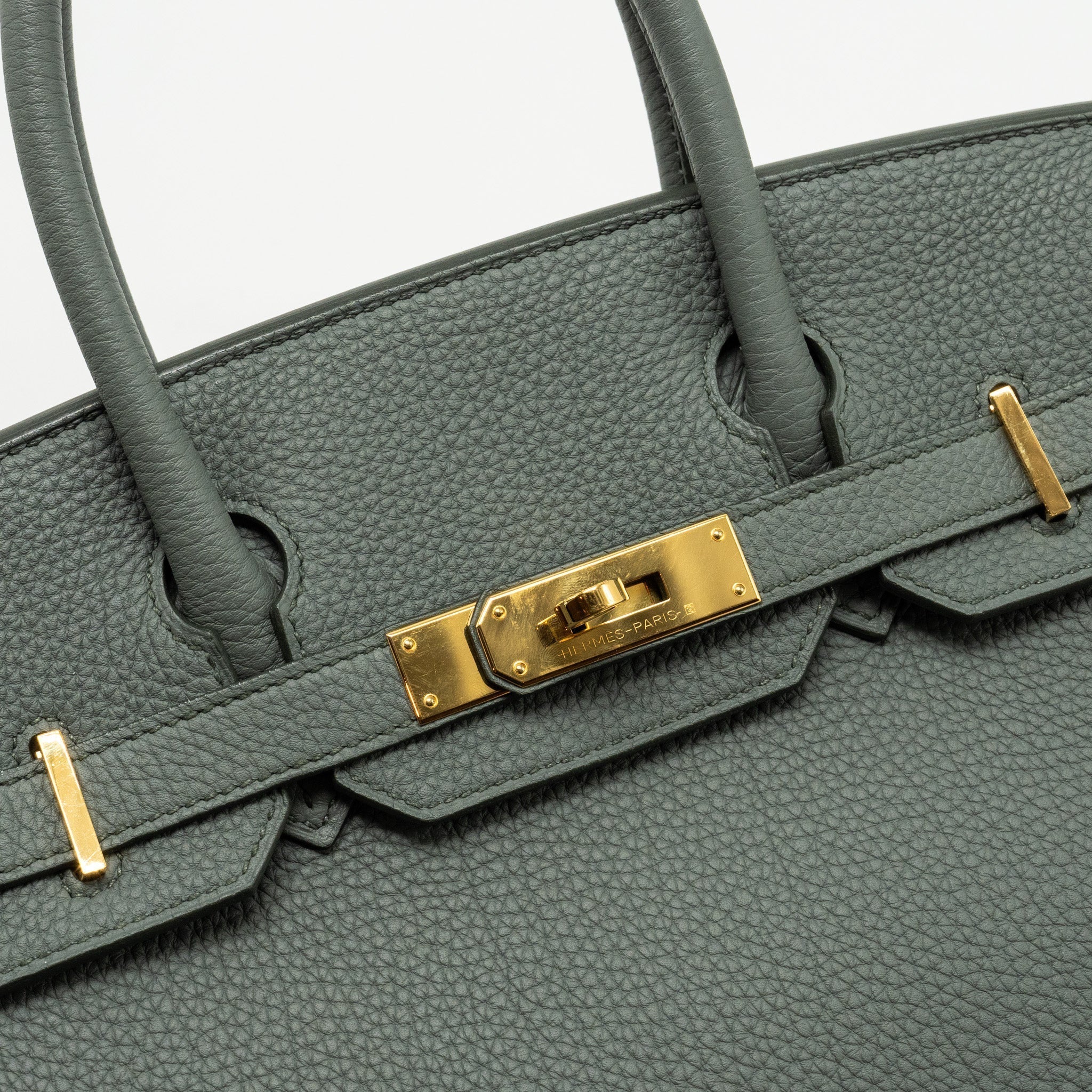 HERMES BIRKIN 30 TOGO VERT AMANDE GHW