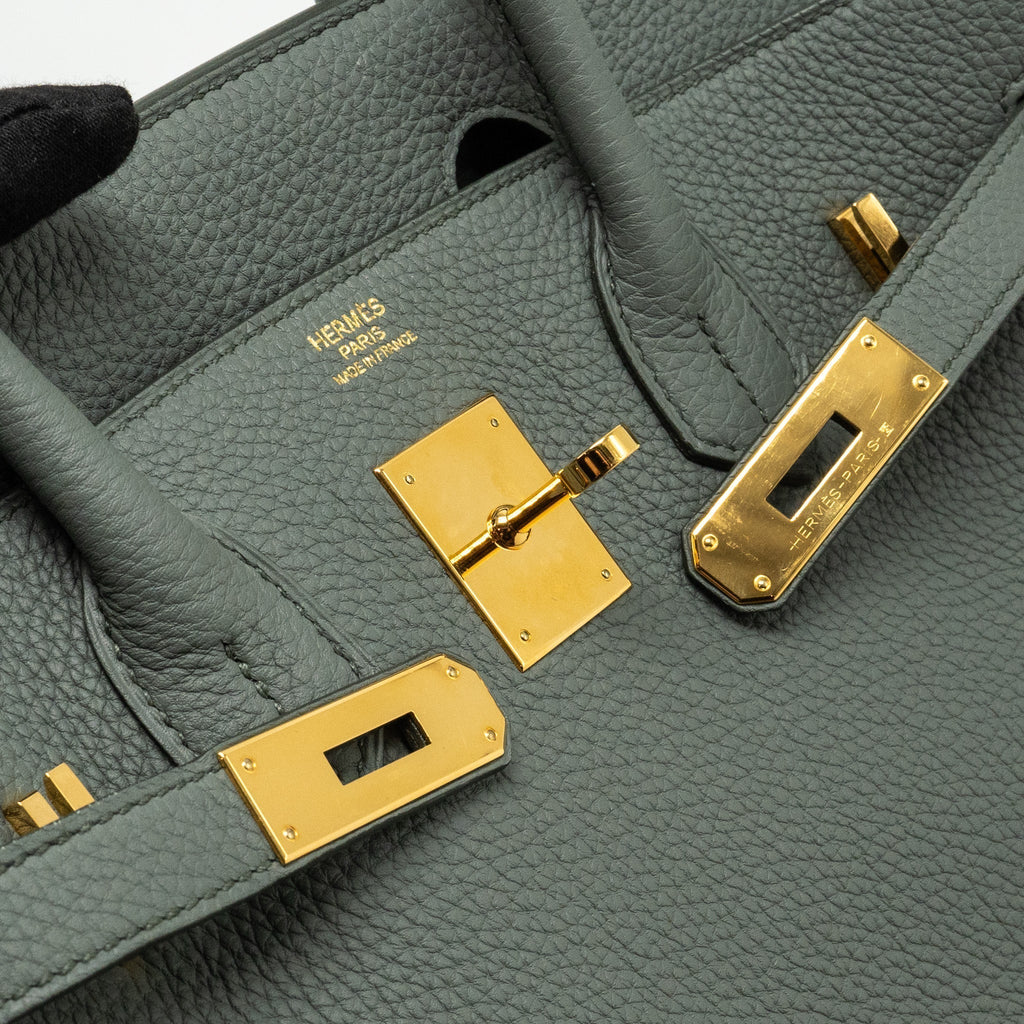 HERMES BIRKIN 30 TOGO VERT AMANDE GHW