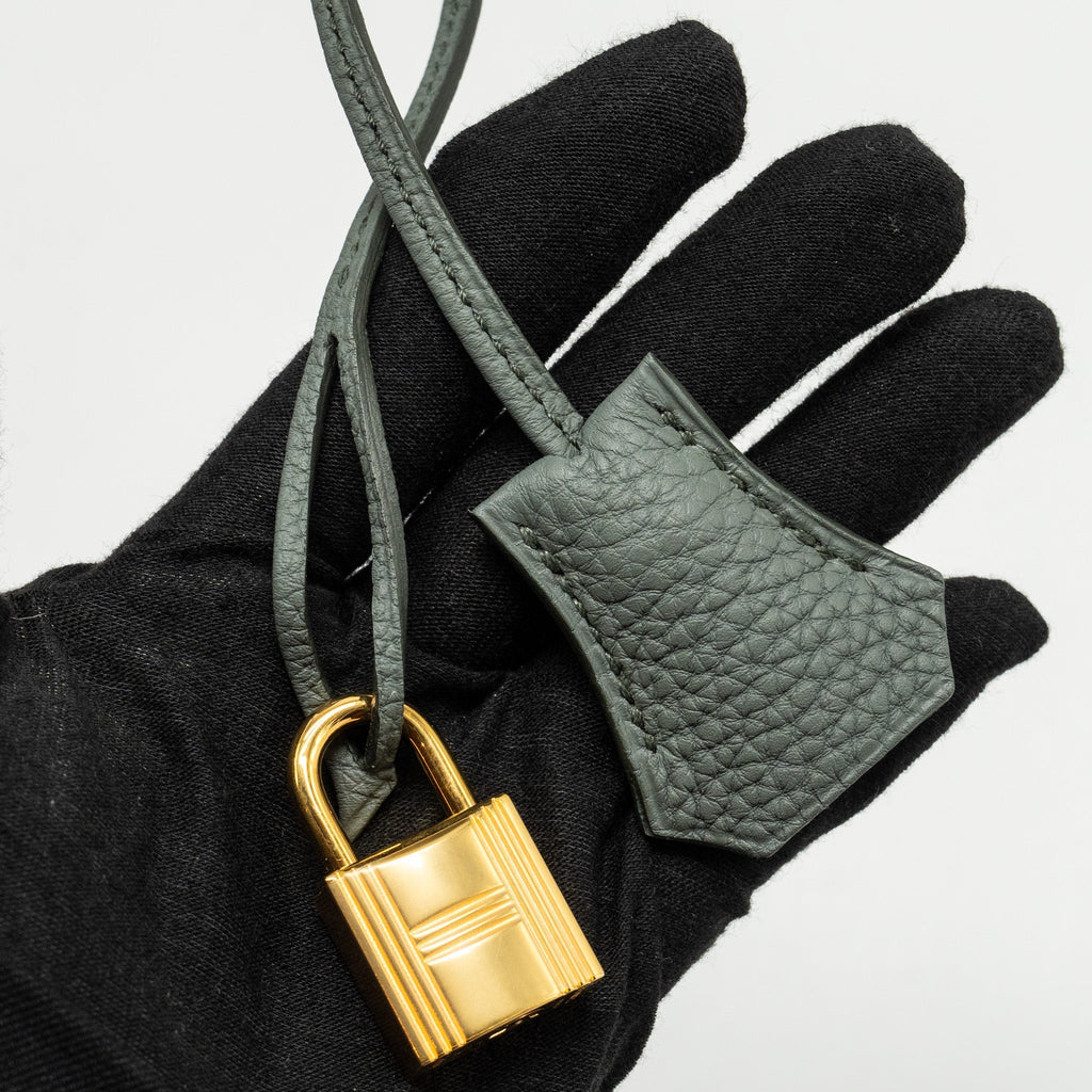 HERMES BIRKIN 30 TOGO VERT AMANDE GHW