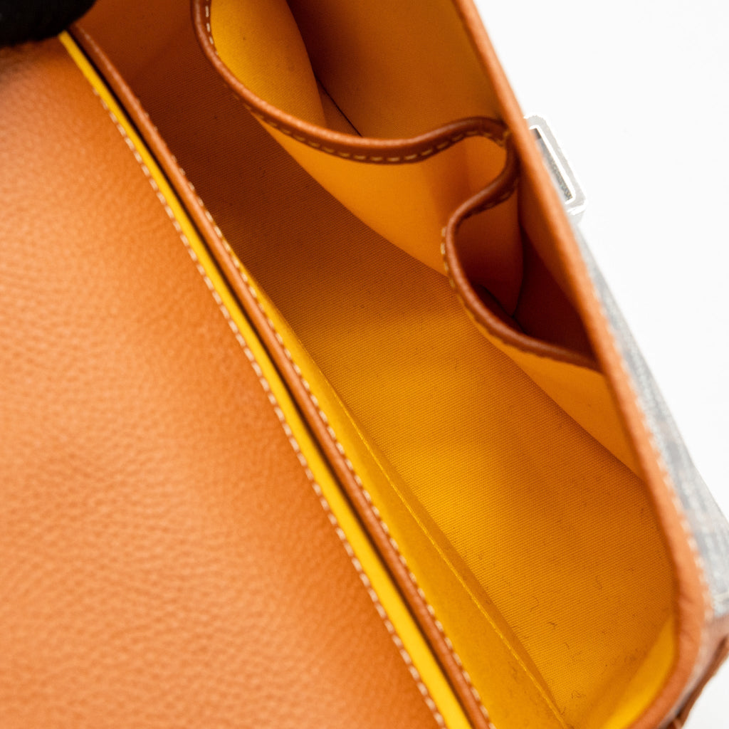 BELVEDERE PM MESSENGER BAG GOYARDINE CANVAS / CALFSKIN BLACK/TAN SHW