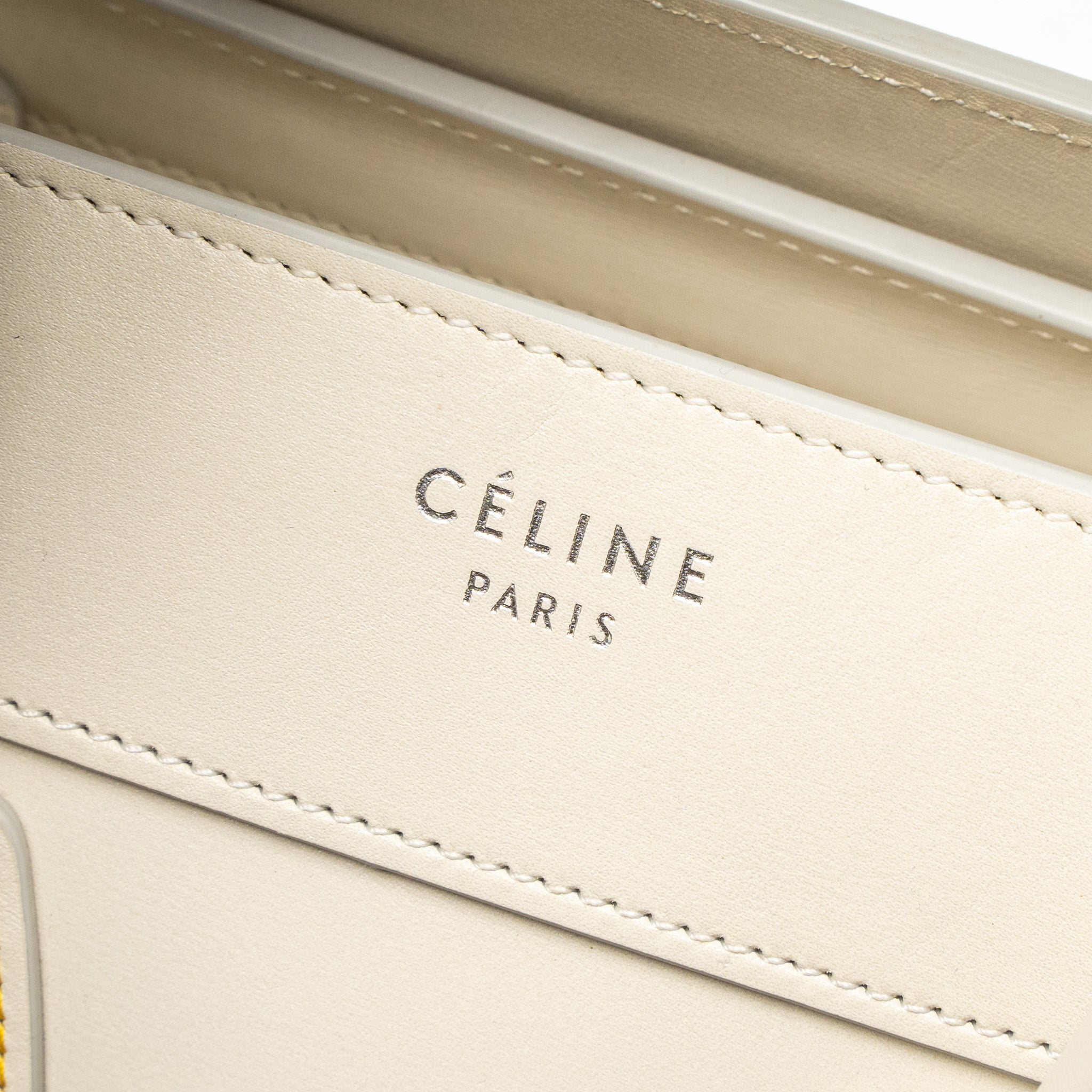 MICRO LUGGAGE BAG CALFSKIN WHITE SHW