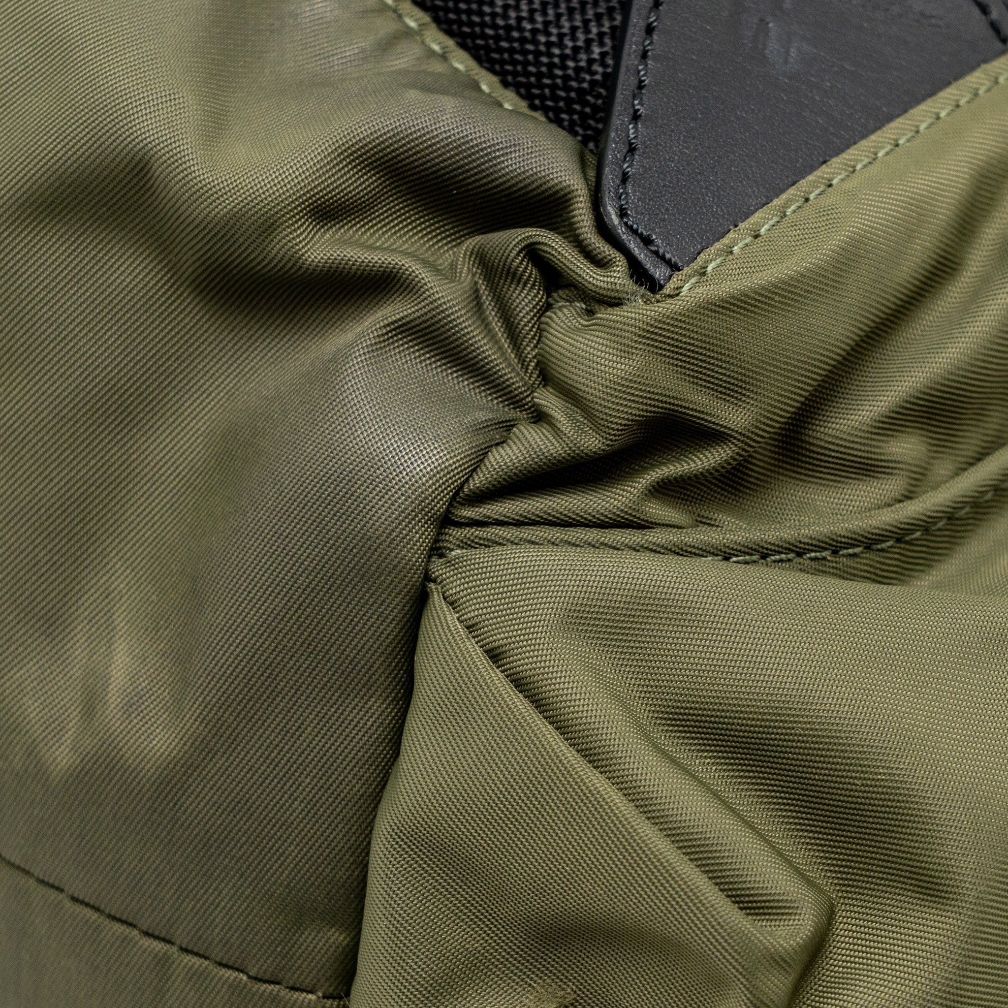 PATCHES RUCKSACK MEDIUM BACKPACK NYLON DARK GREEN GHW