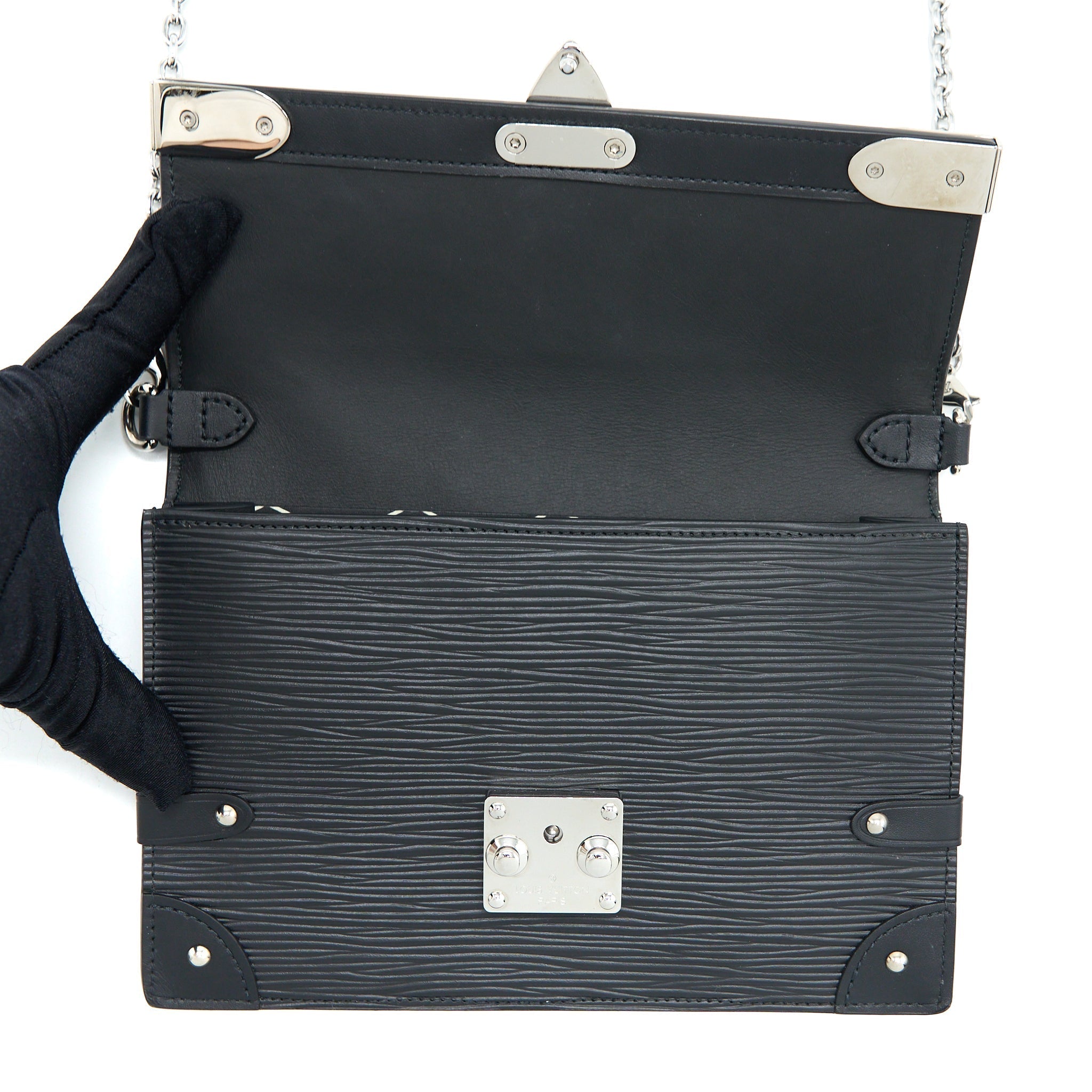 TRUNK CHAIN WALLET EPI BLACK SHW