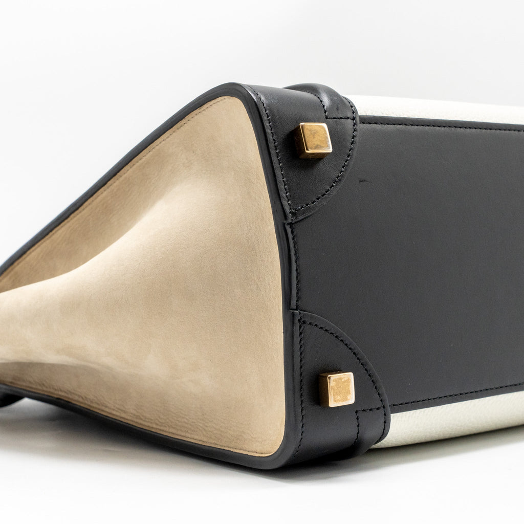 MICRO LUGGAGE BAG CALFSKIN WHITE/MULTICOLOUR GHW